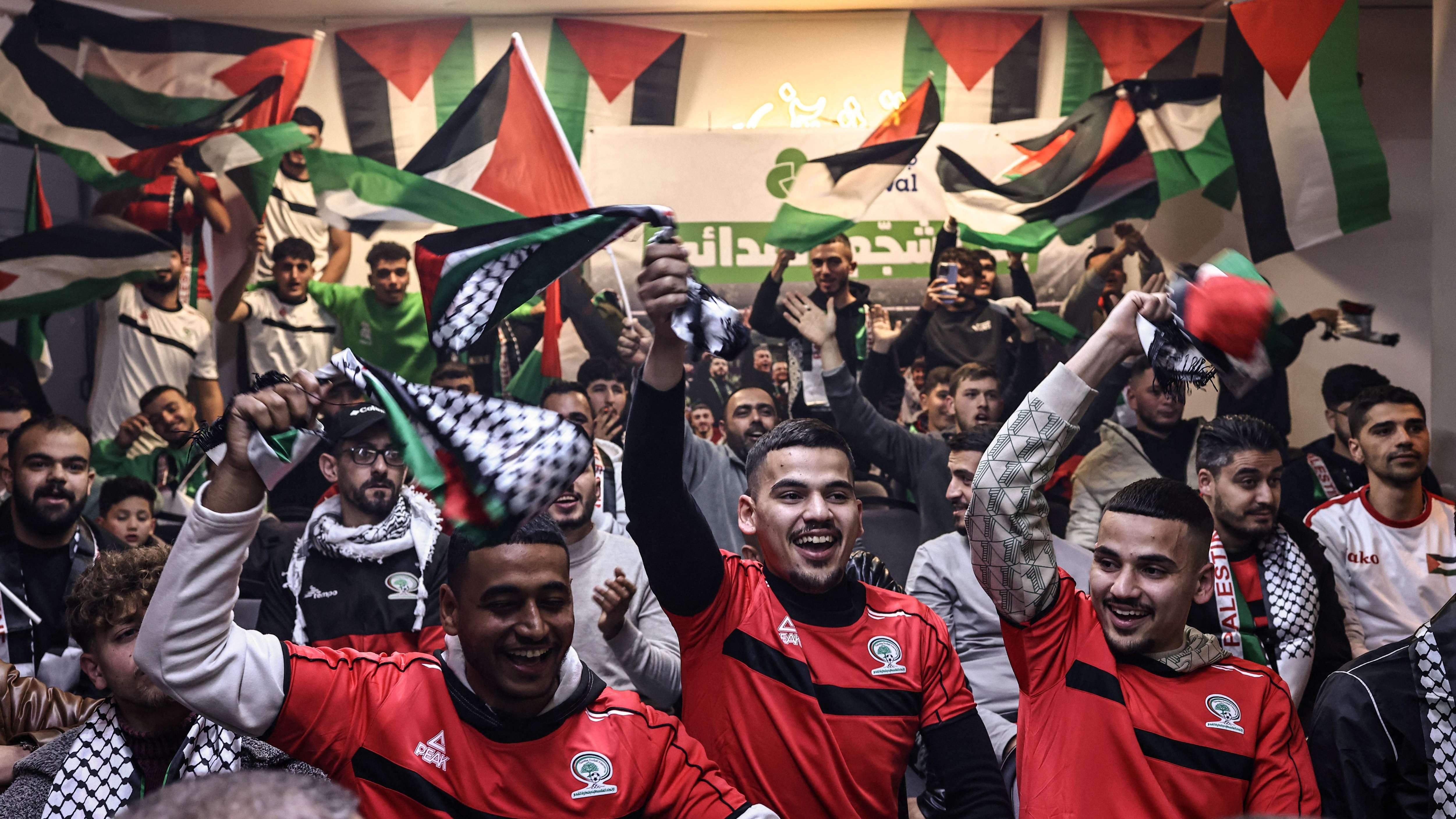 TOPSHOT-FBL-PALESTINIAN-ISRAEL-CONFLICT-ARAB-CUP-2025-SYR-PLE