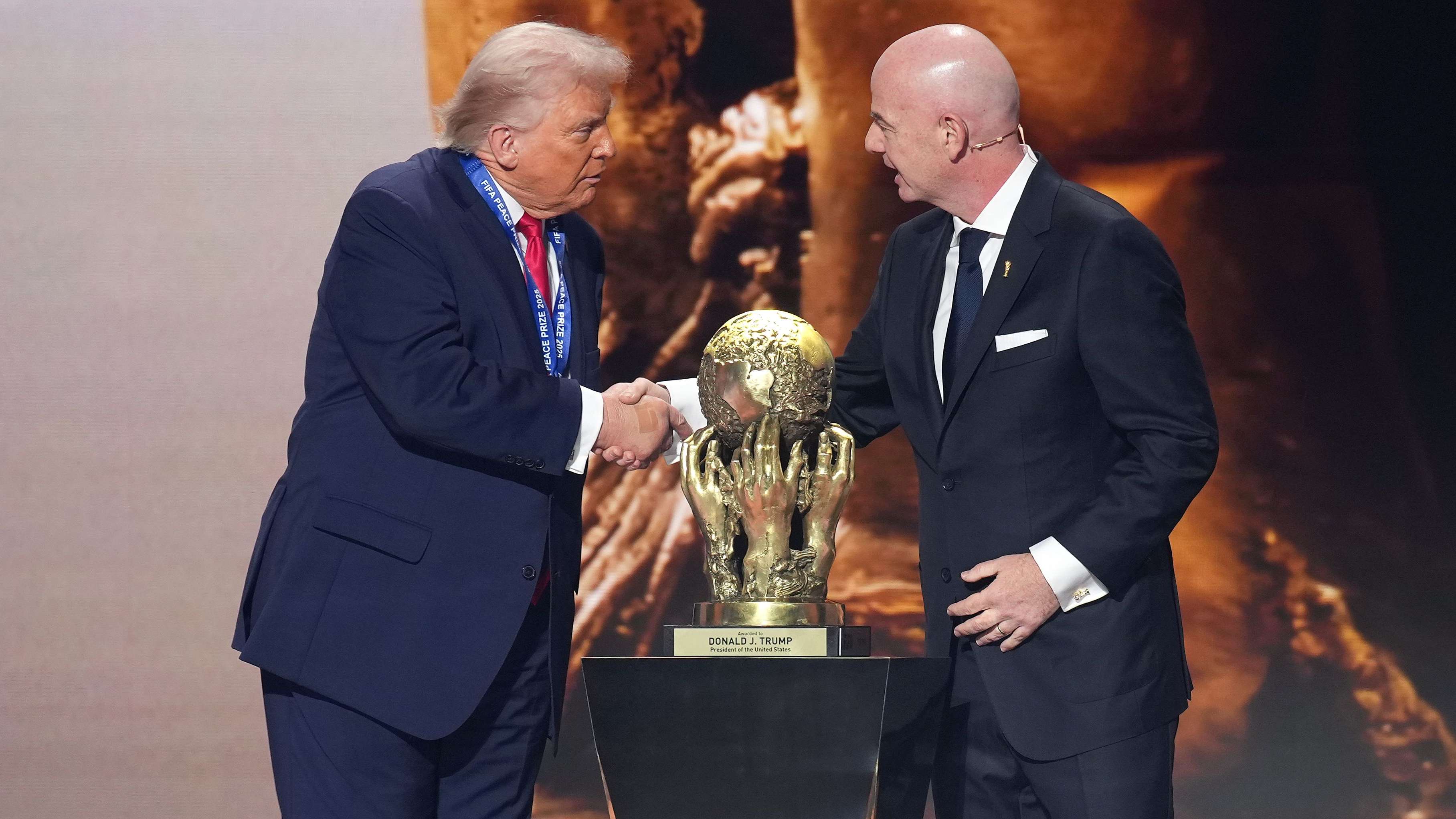 President Trump Attends World Cup Draw At Kennedy Center