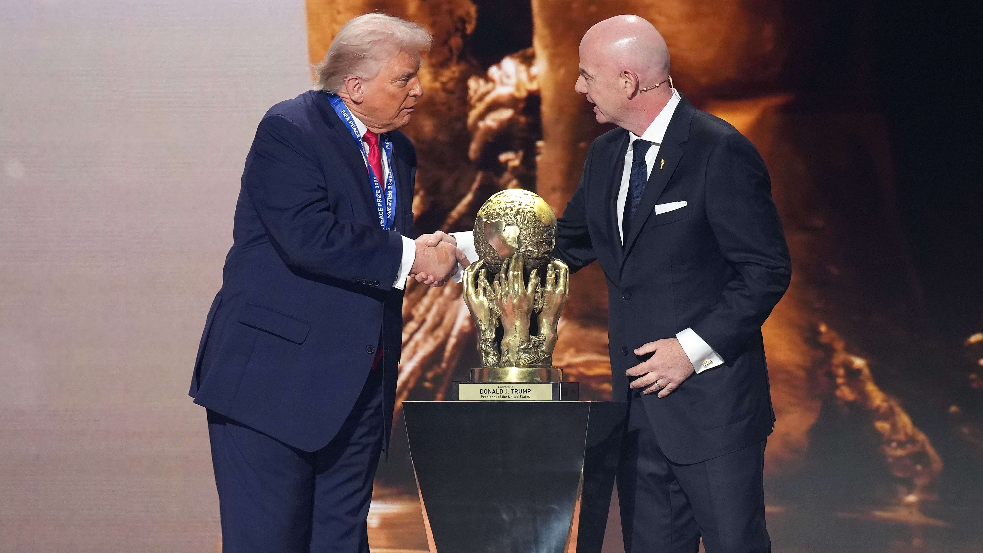 President Trump Attends World Cup Draw At Kennedy Center