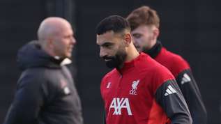 Liverpool FC Training Session And Press Conference - UEFA Champions League 2025/26 League Phase MD6