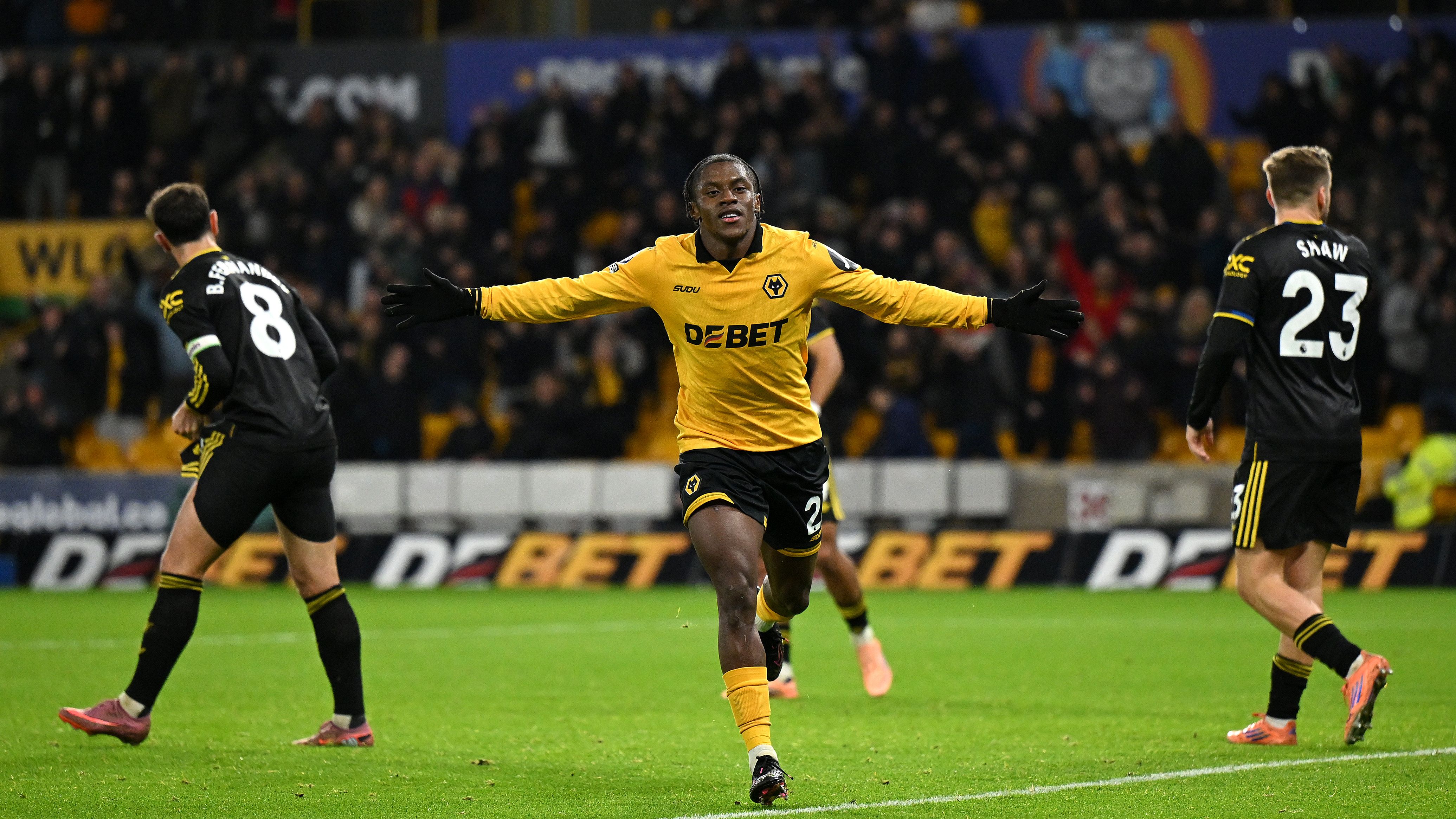 مباراة وولفرهامبتون ضد مانشستر يونايتد