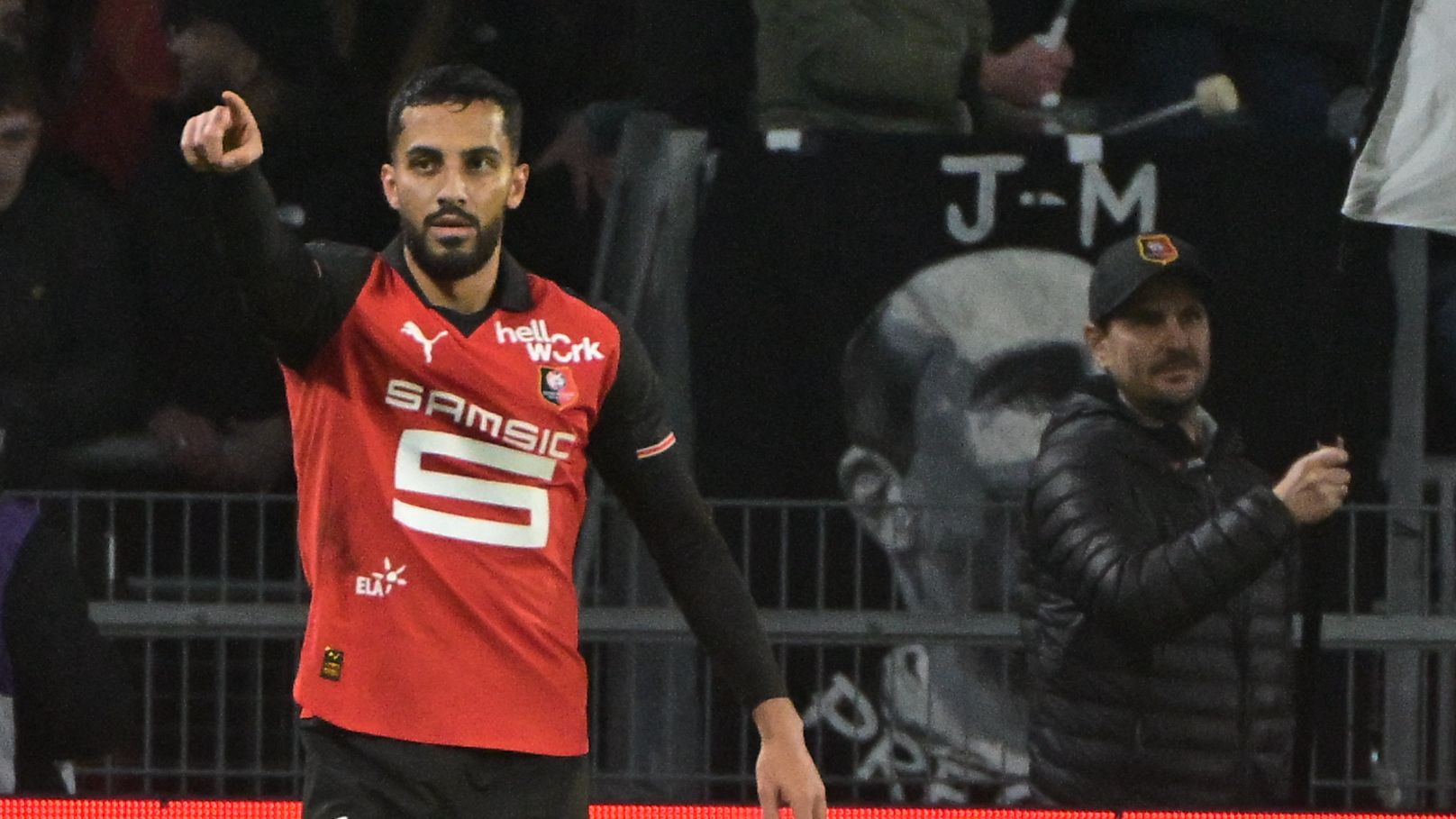 Rennes Musa Al-Tamari tense Ligue 1 clash image search