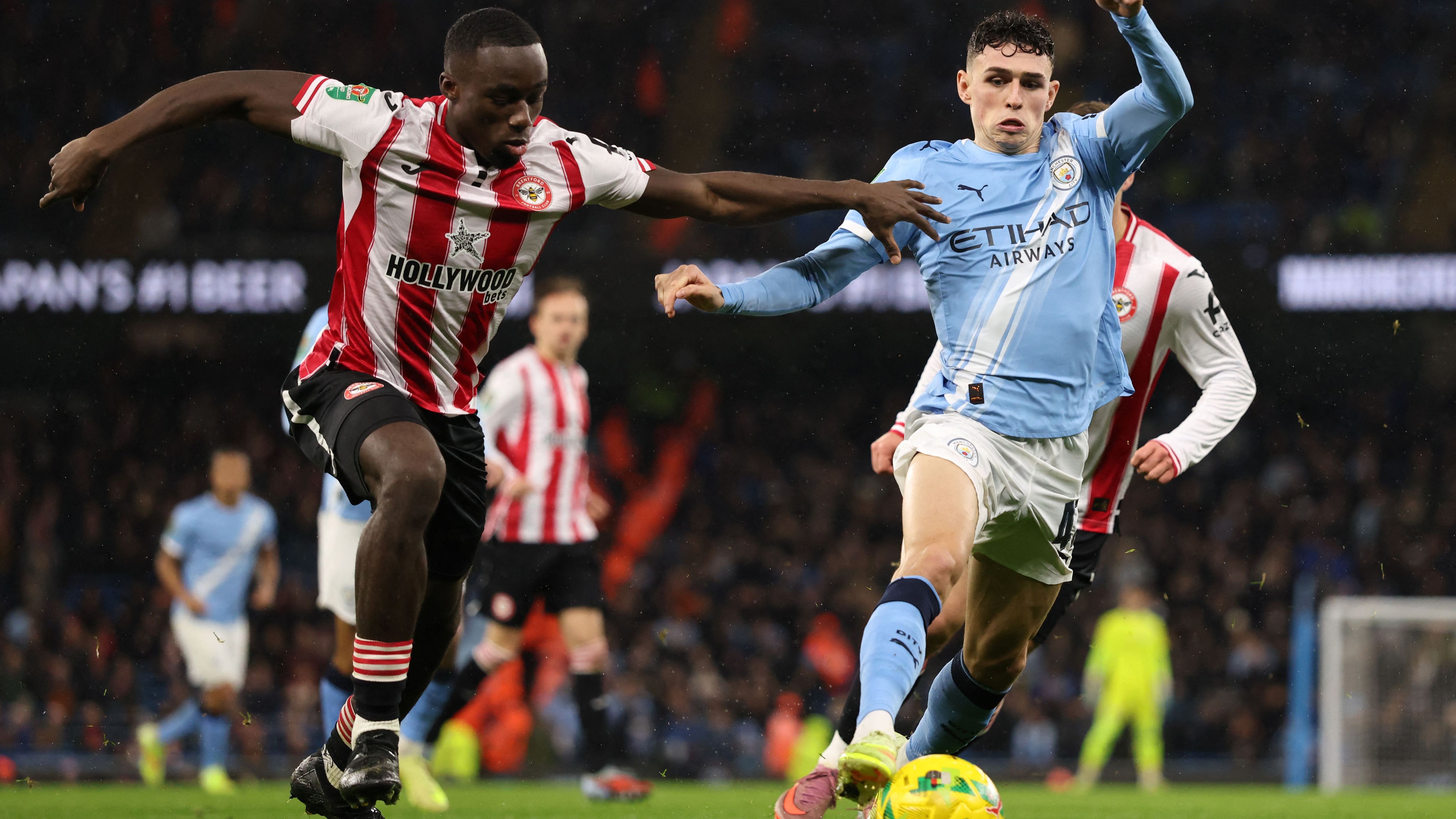 مباراة مان سيتي وبرينتفورد