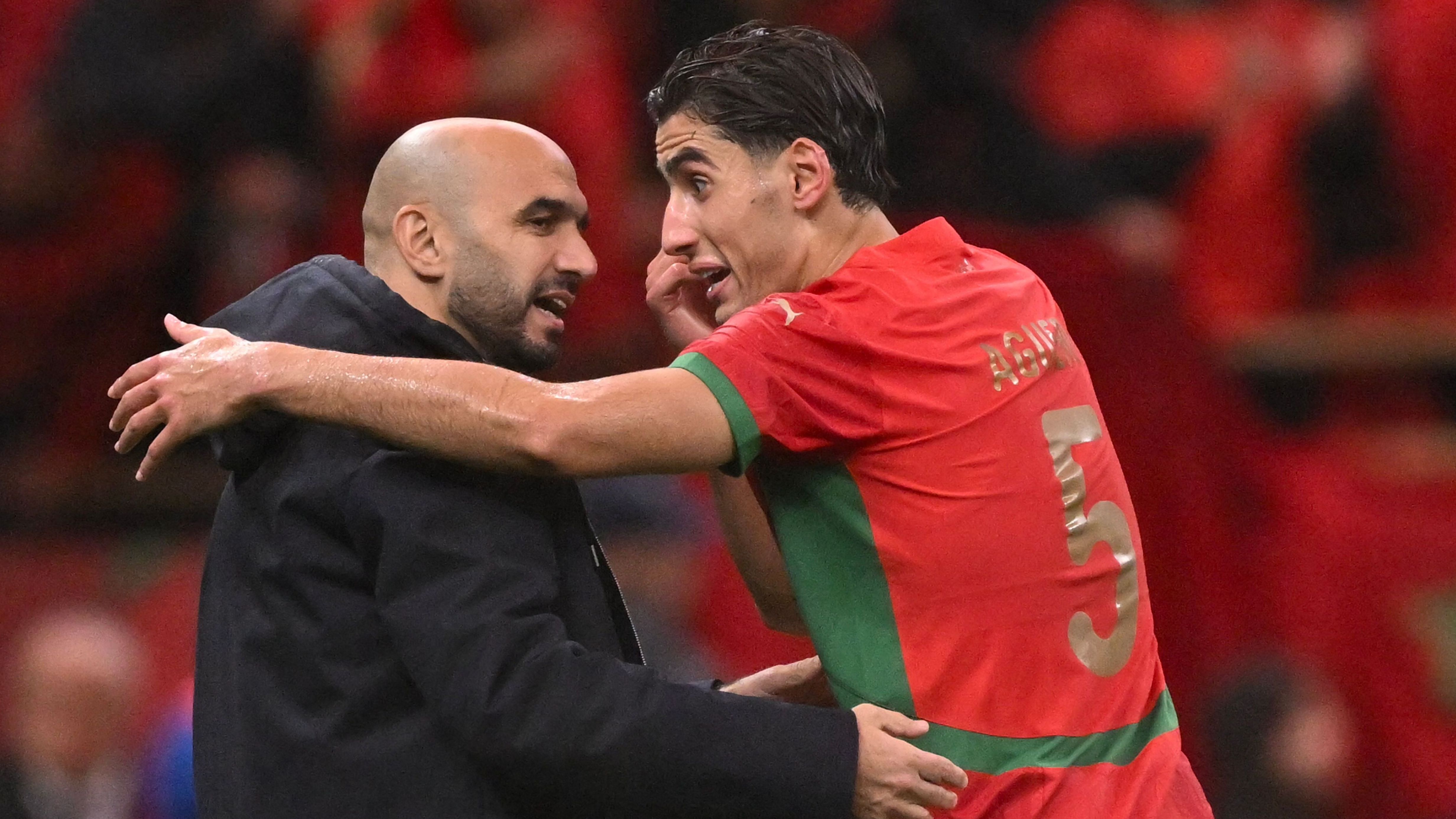 Getty Images: Morocco coach Walid Regragui during World Cup buildup