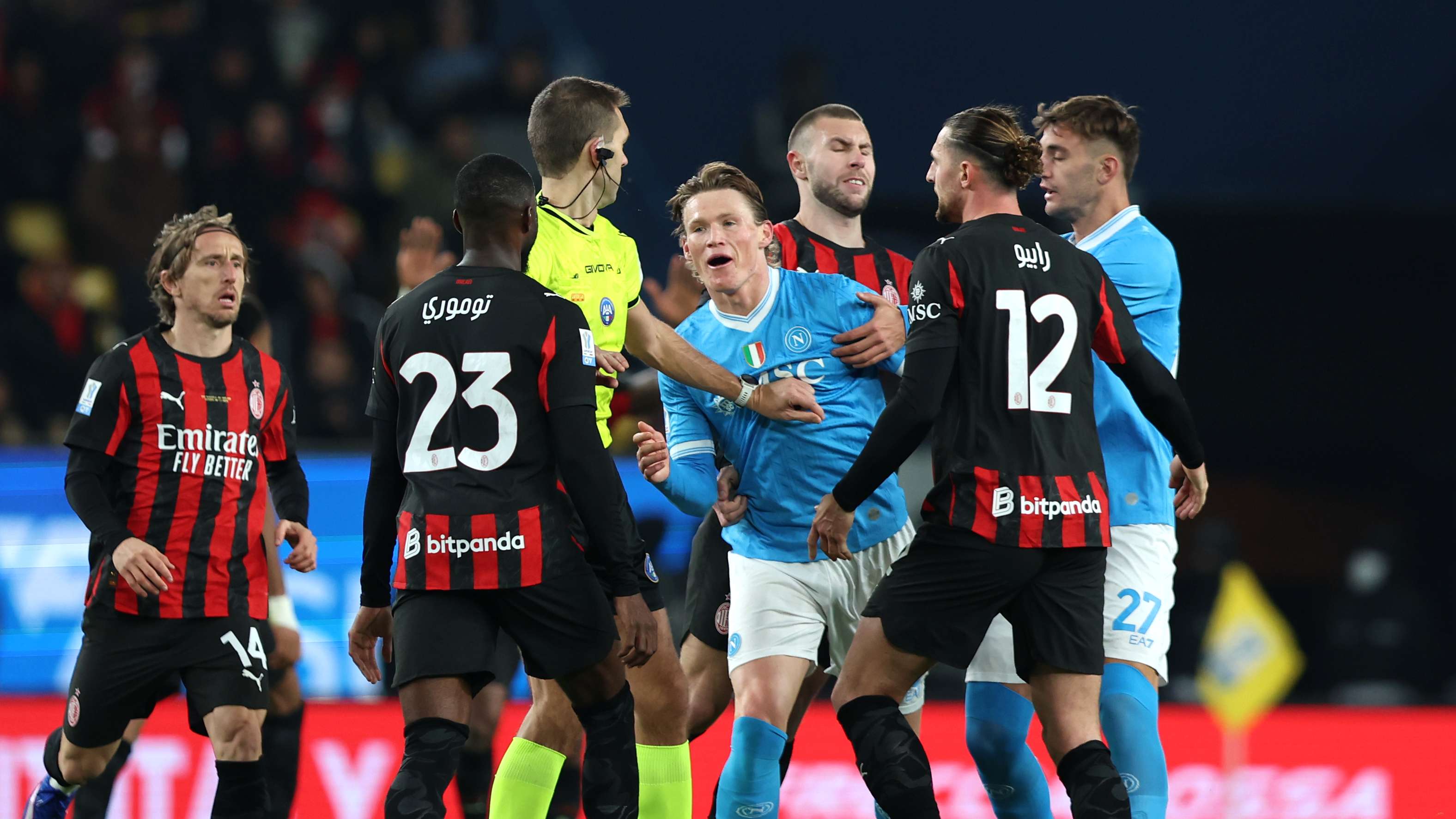 SSC Napoli v AC Milan - Supercoppa Italiana Semifinal