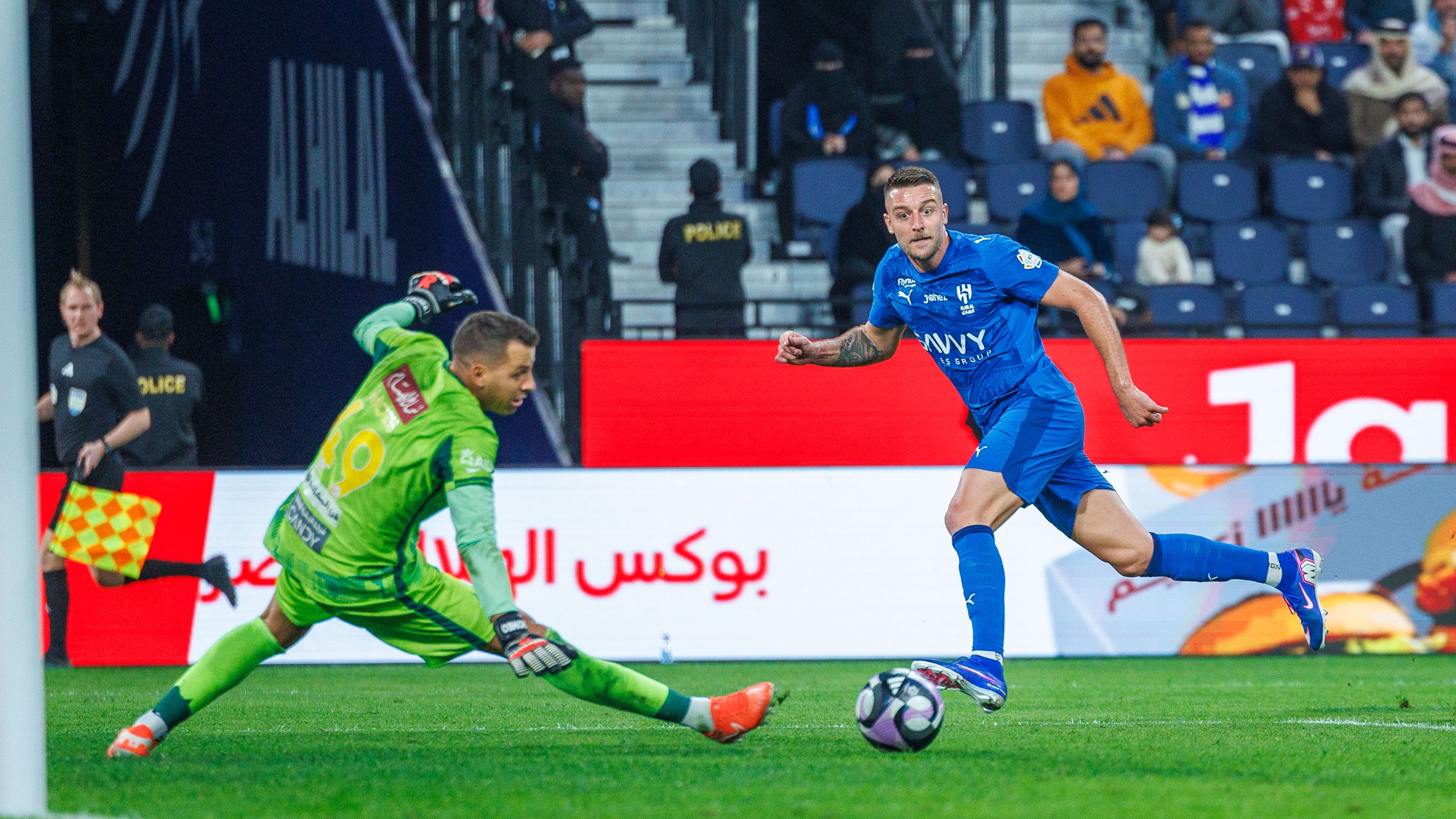Al Hilal vs Al Khaleej Milinković-Savić goal Kingdom Arena