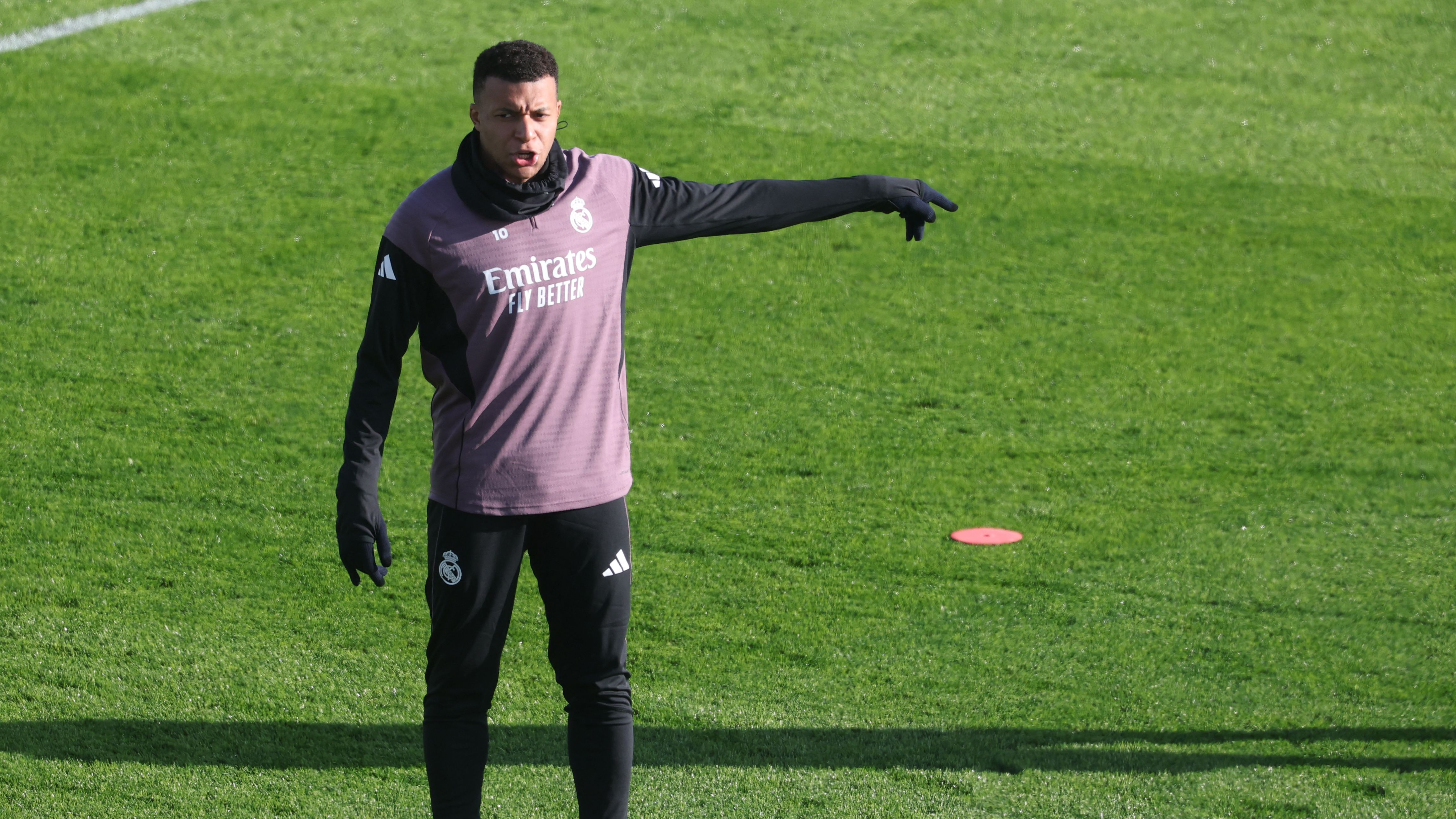 Real Madrid training Mbappé injury Getty Images