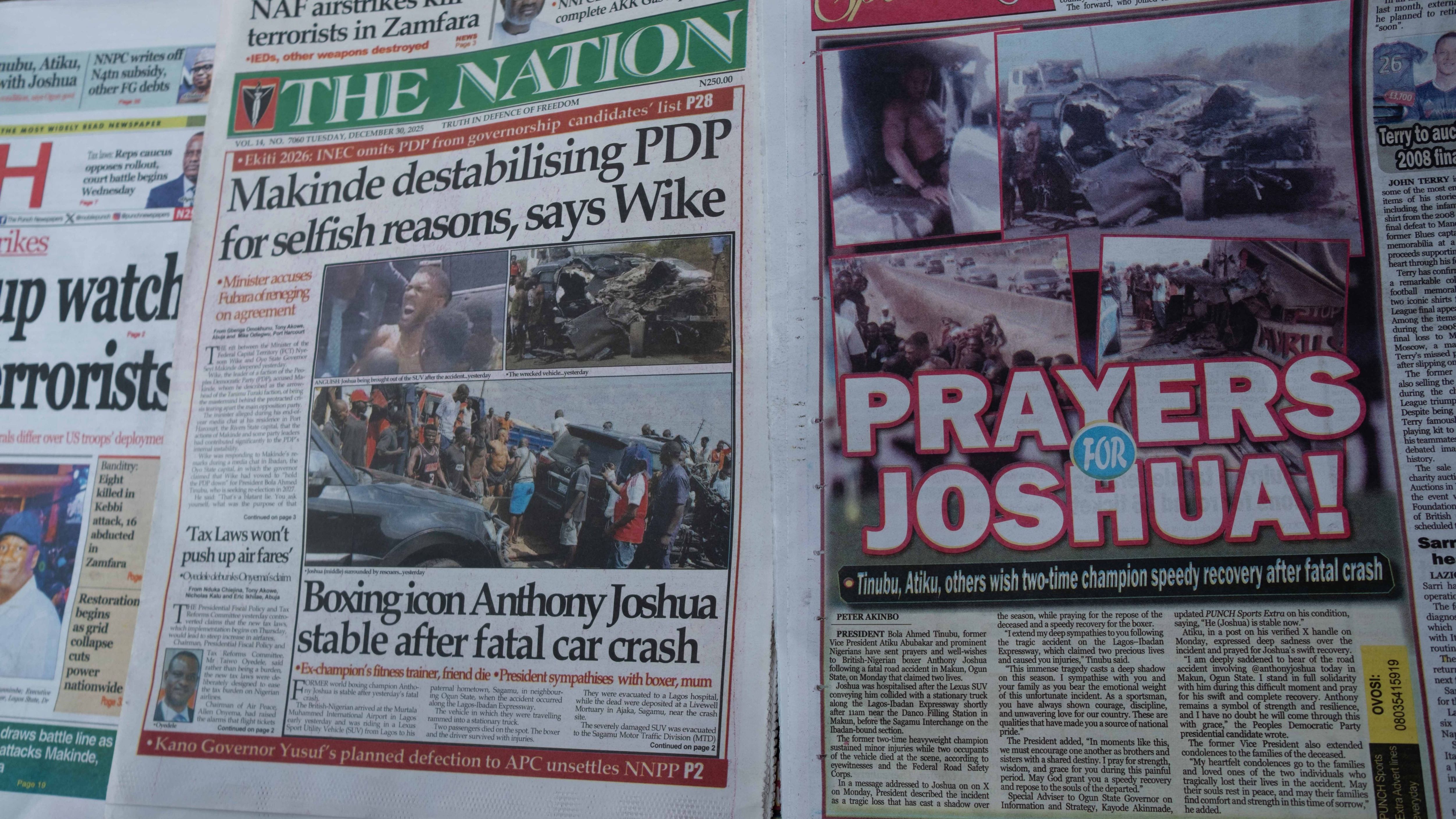 NIGERIA-BOXING-ACCIDENT-JOSHUA
