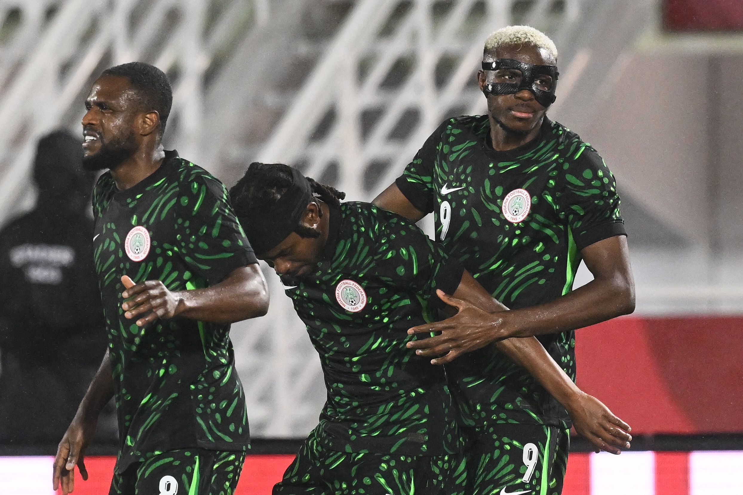 Lukman and Osimhen AFCON 2024 Nigeria Mozambique clash