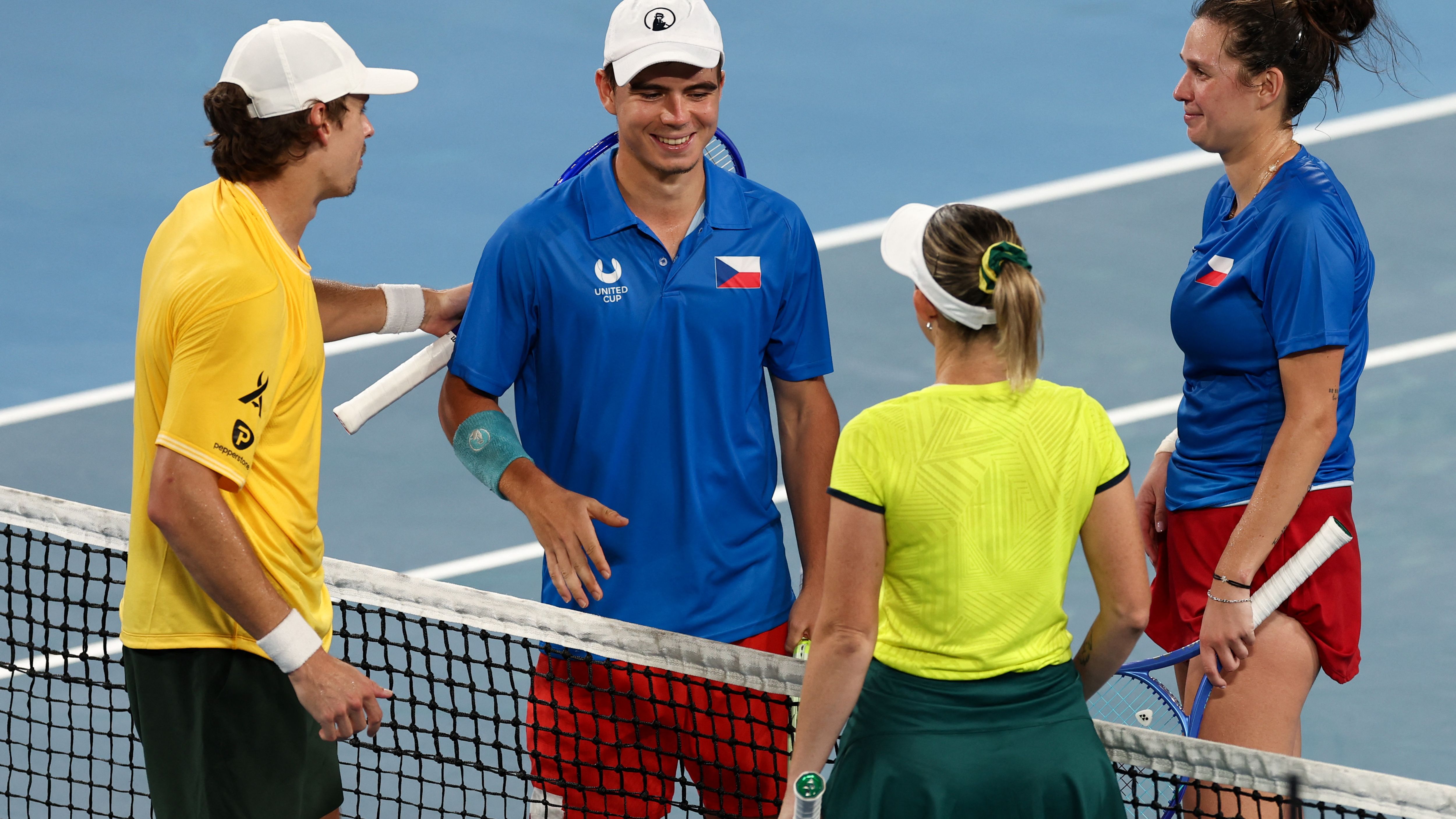 Photo d'Alex de Minaur guidant l'Australie vers les quarts de finale de la Coupe par équipe à Sydney