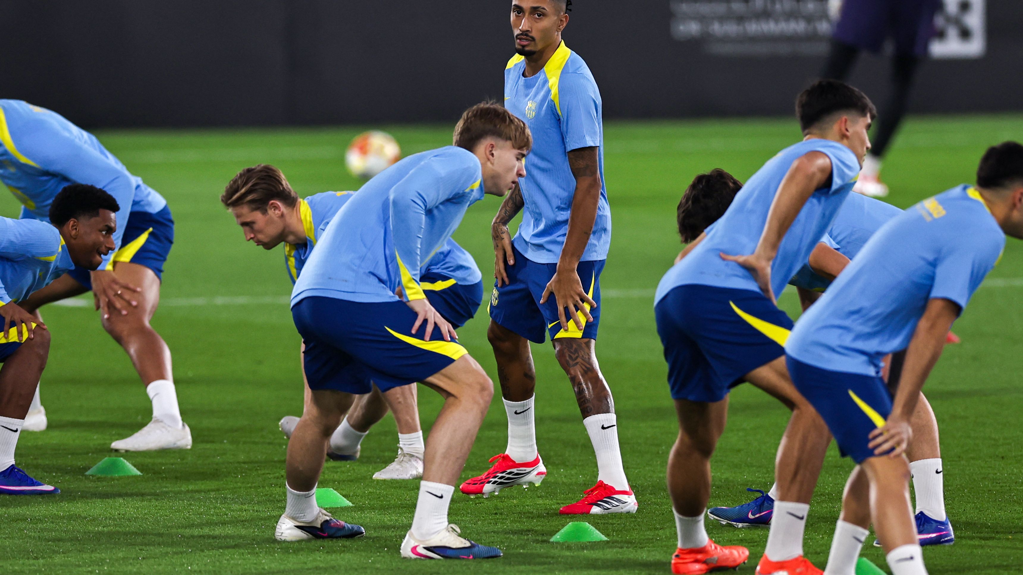 Barcelona preparing for the Spanish Super Cup semi-final against Athletic Bilbao in Saudi Arabia
