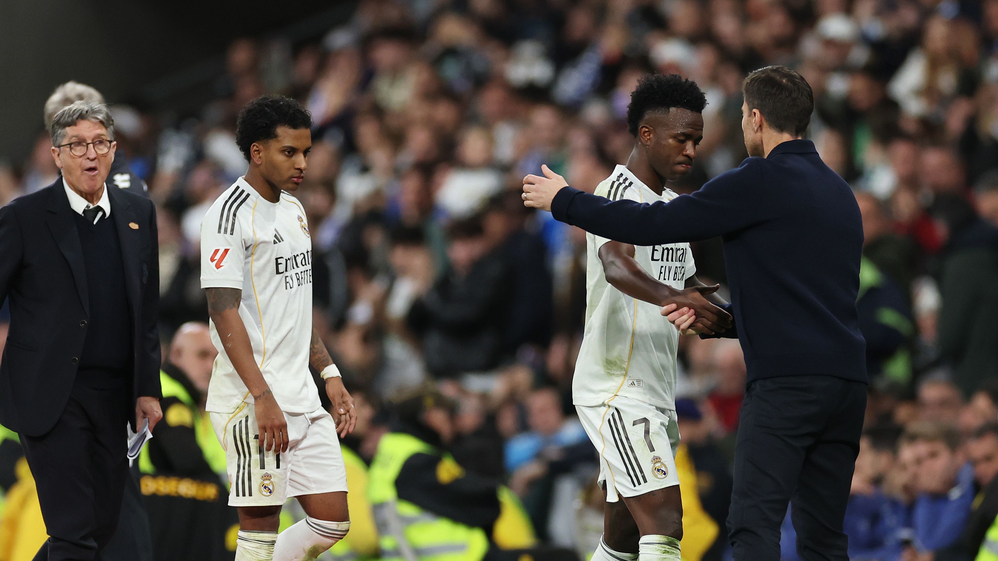 Alonso grita a Vinícius Jr durante Real Madrid vs Betis