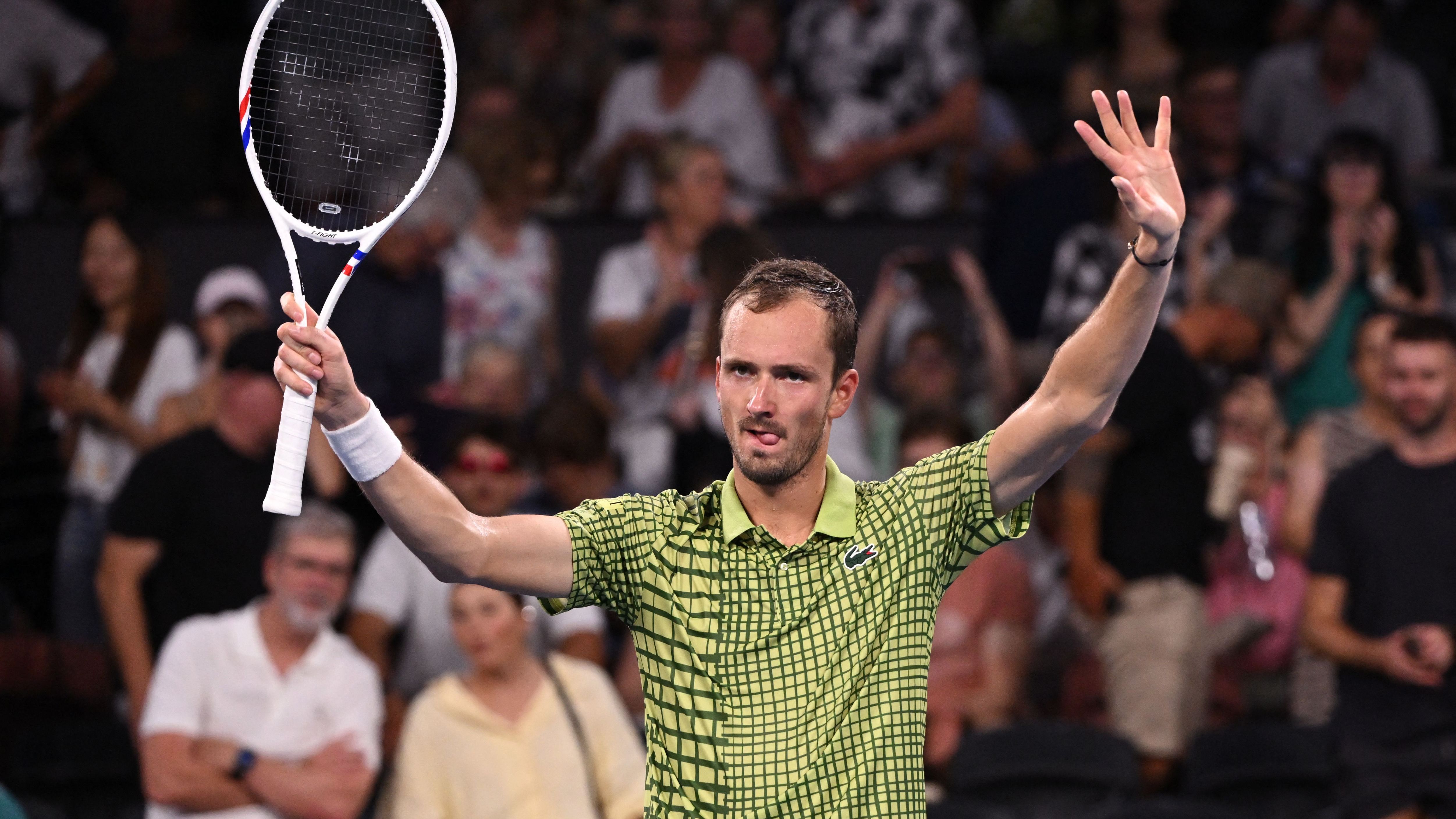 Medvedev Majchrzak Kostyuk Brisbane 2026 foto