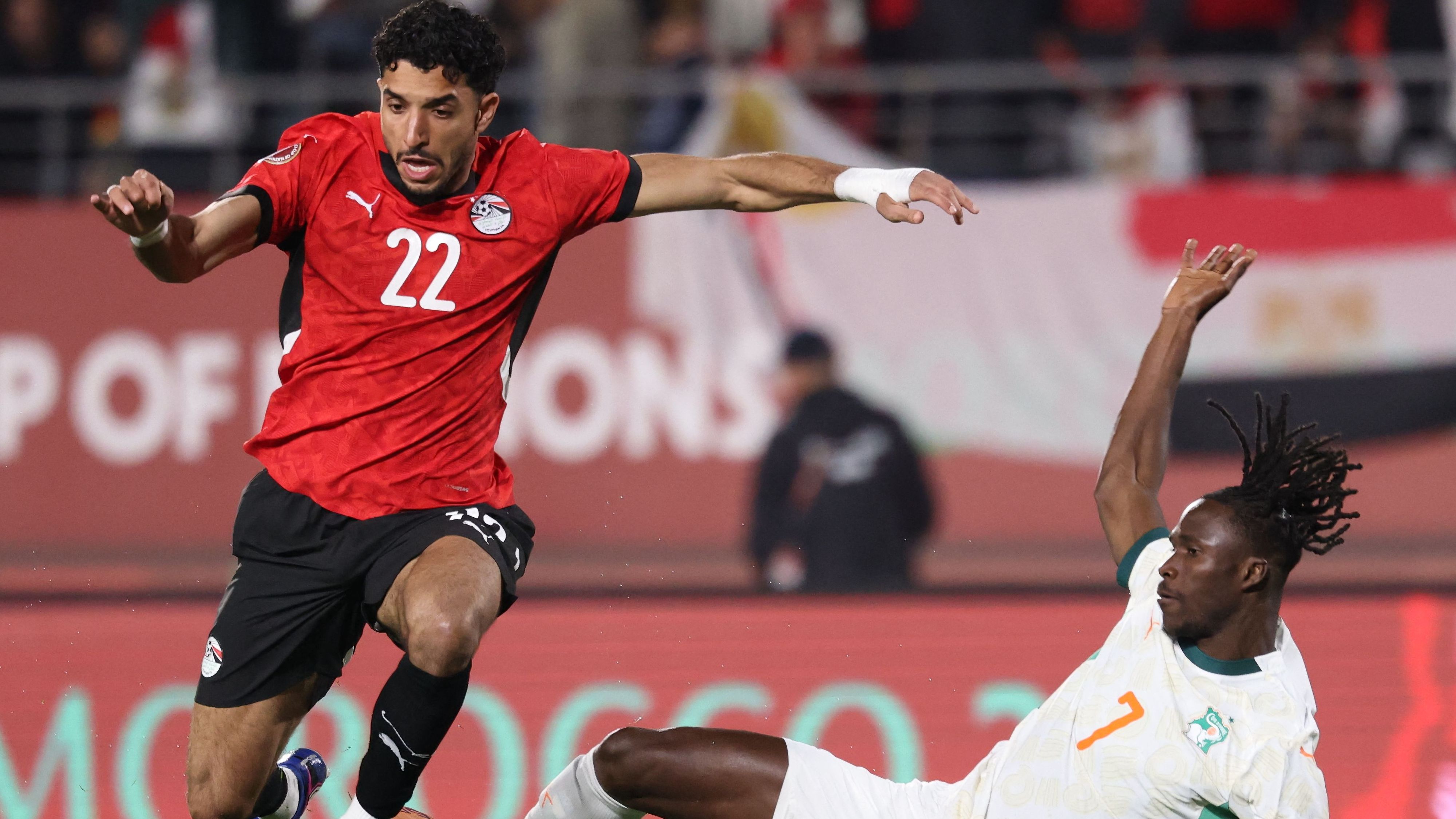 Egypt star Marmoush consoles Amad Diallo after AFCON quarterfinal