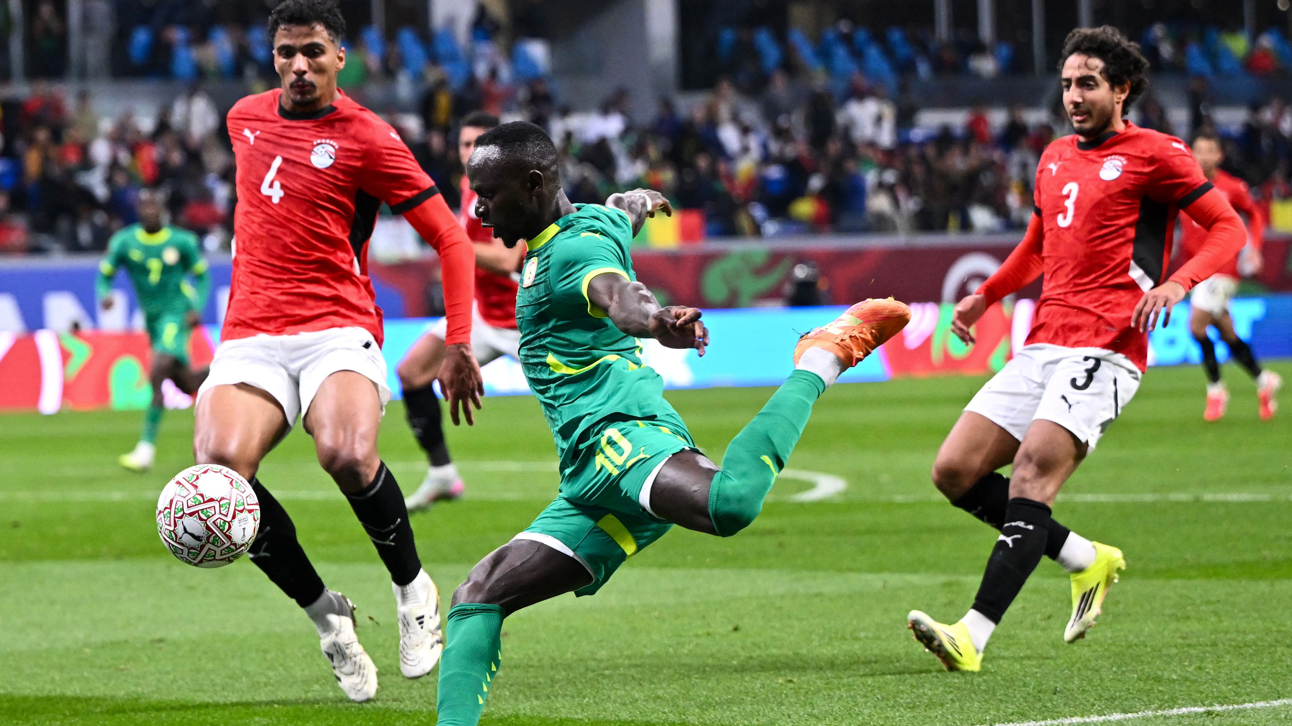Senegal vs Egypt AFCON semifinal Mane goal 78th minute image