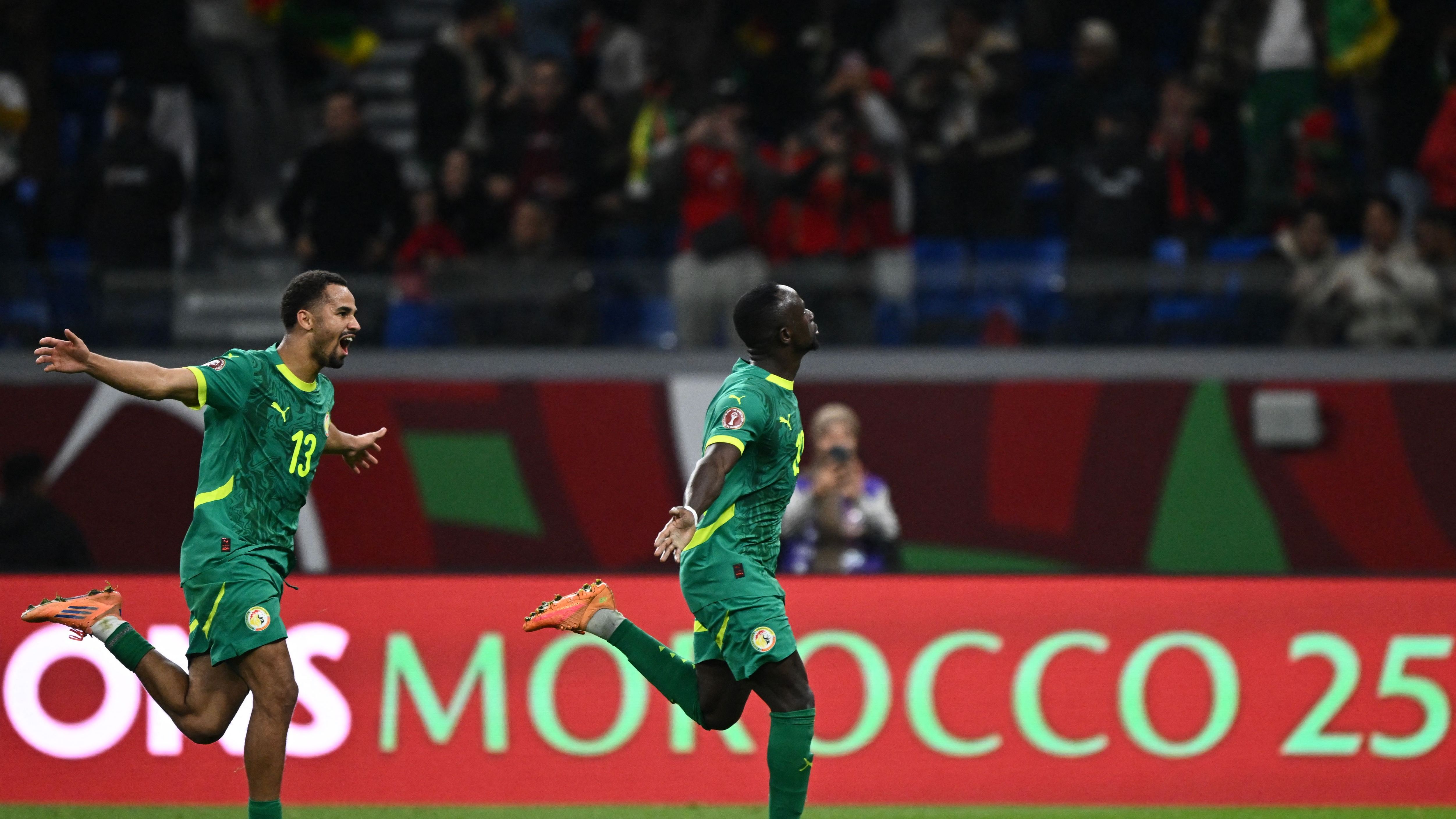 Sadio Mane Senegal vs Egypt AFCON 2025 semifinal