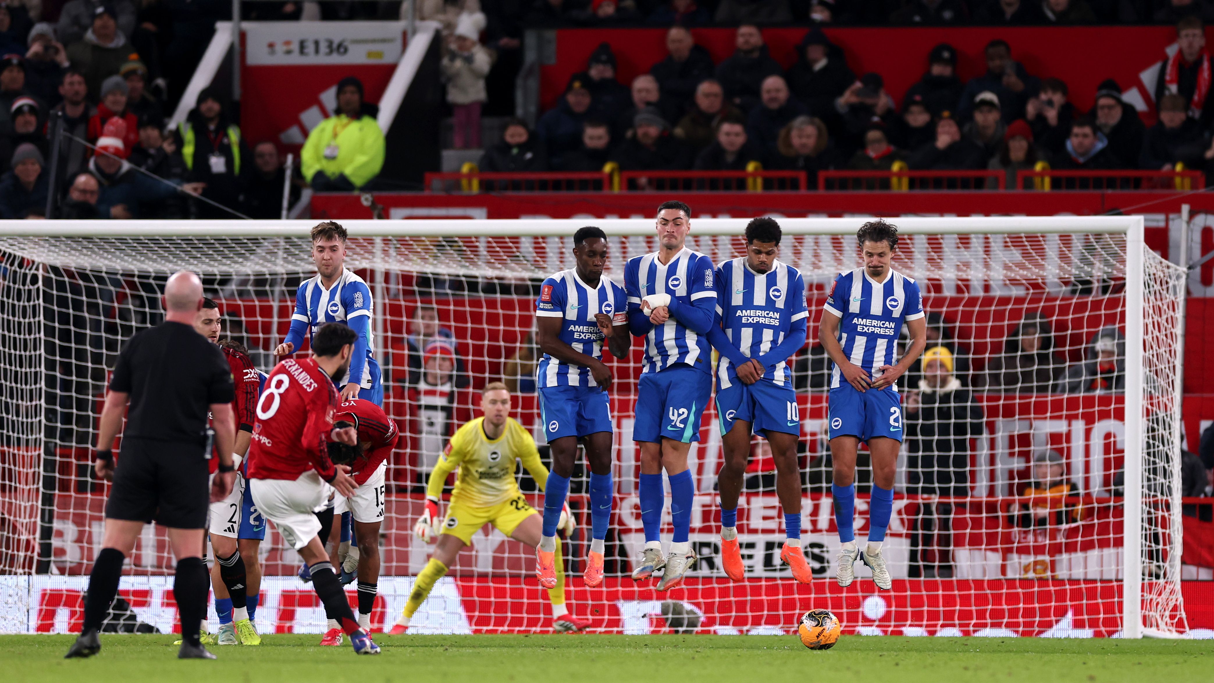 Manchester United vs Brighton FA Cup Old Trafford Getty Images