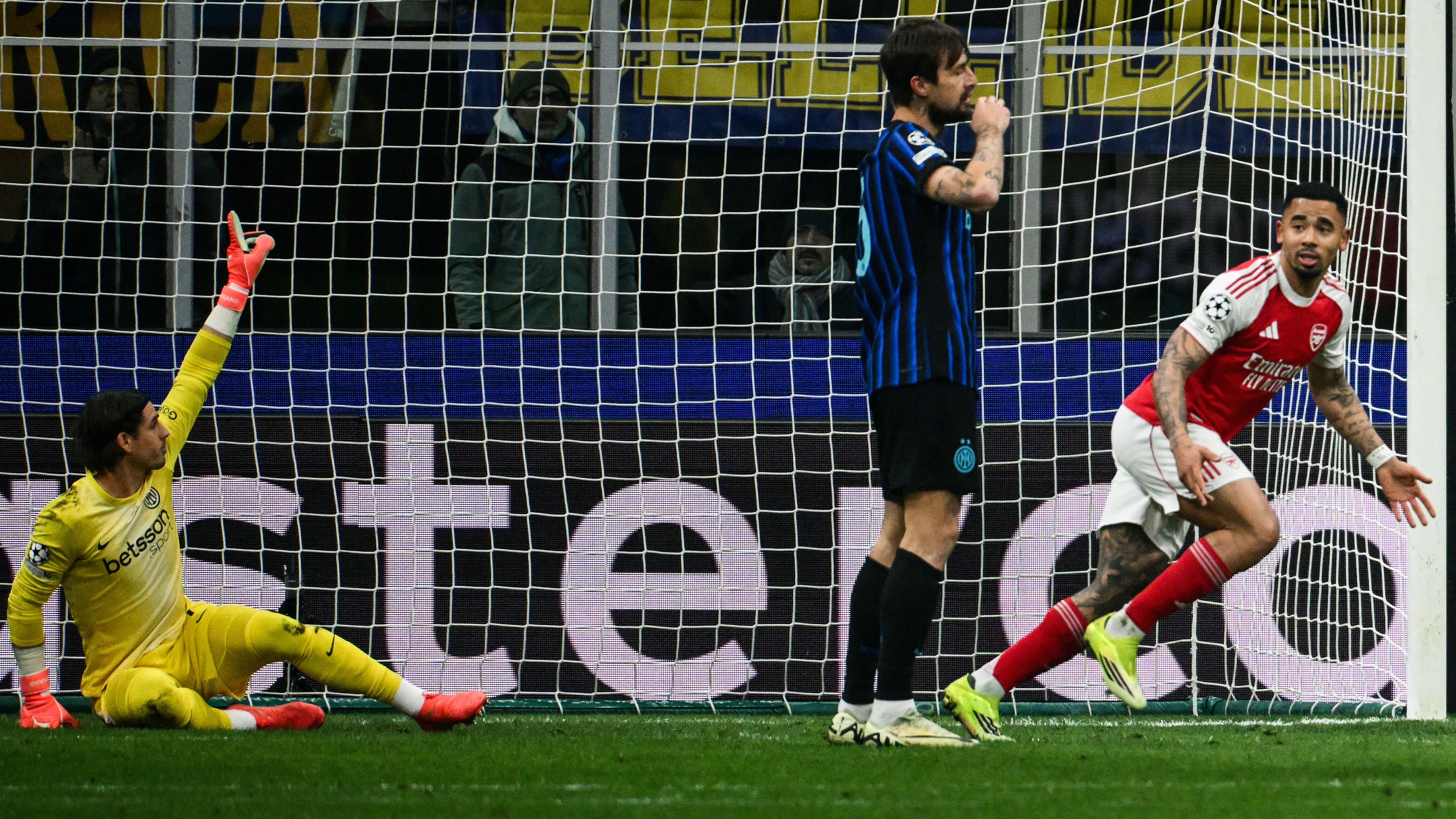 Gabriel Jesus Arsenal Inter Champions League foto doppietta 2026