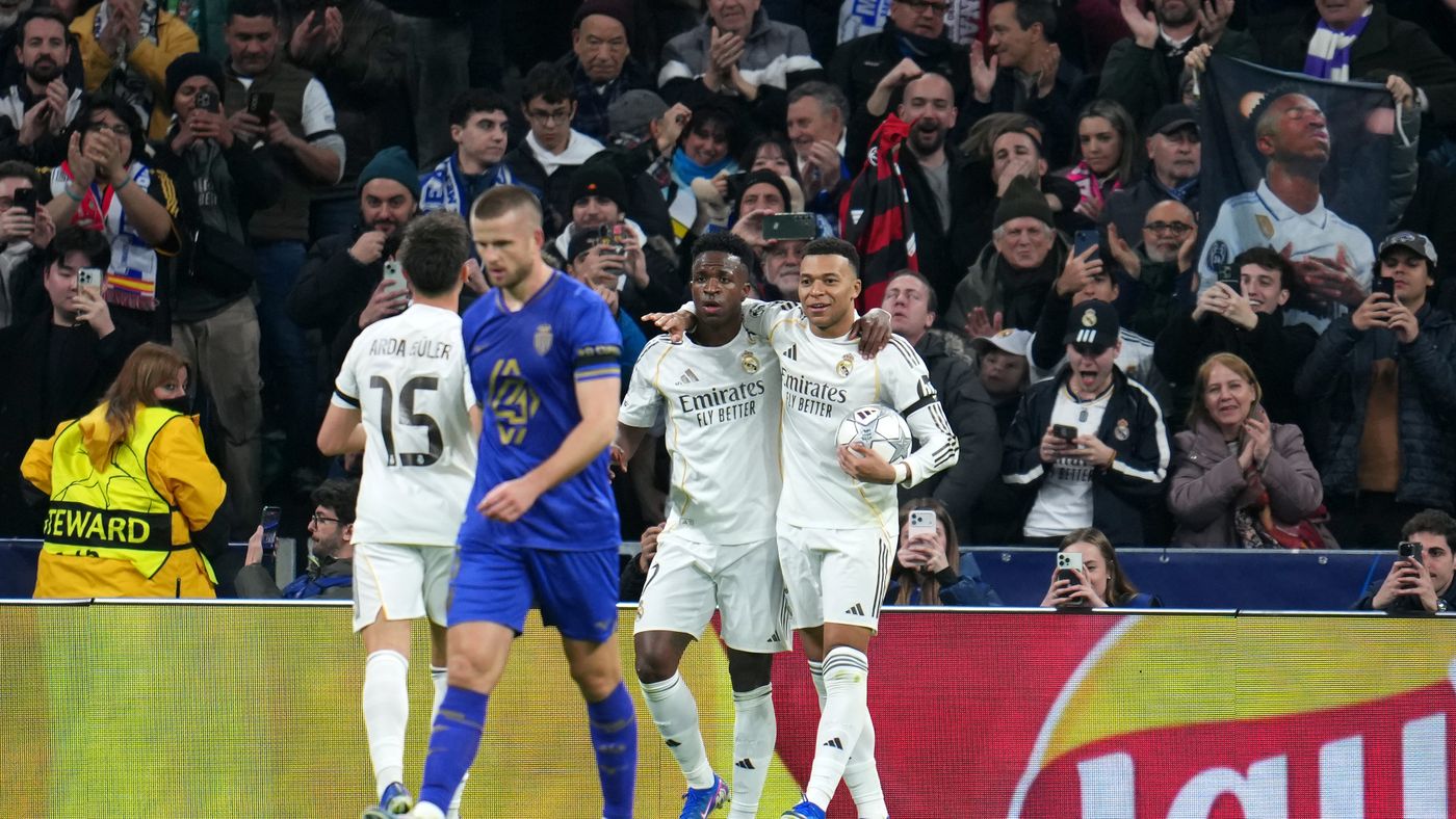 بأسنان مبابي وفينيسيوس.. ريال مدريد يفترس موناكو في دوري أبطال أوروبا