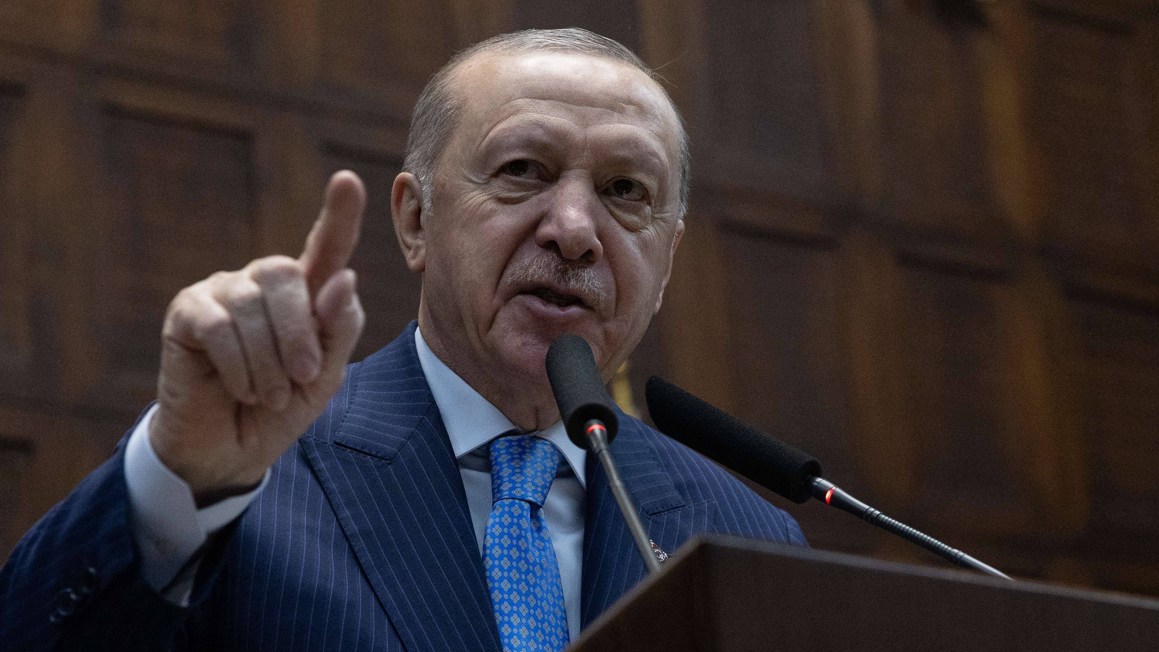 Turkish President Erdogan Speaks At Parliamentary Meeting