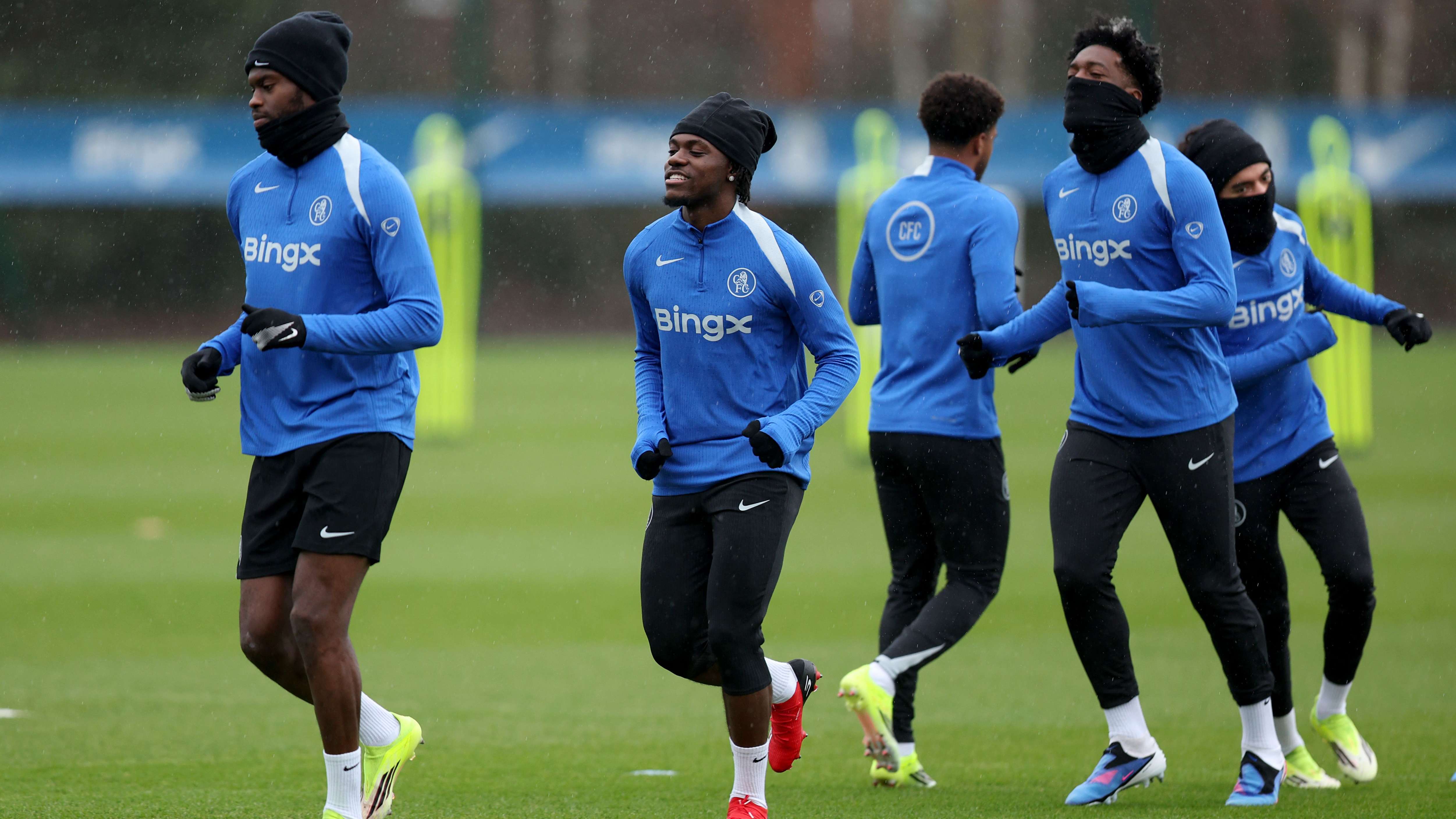 Chelsea FC Training Session And Press Conference - UEFA Champions League 2025/26 League Phase MD8