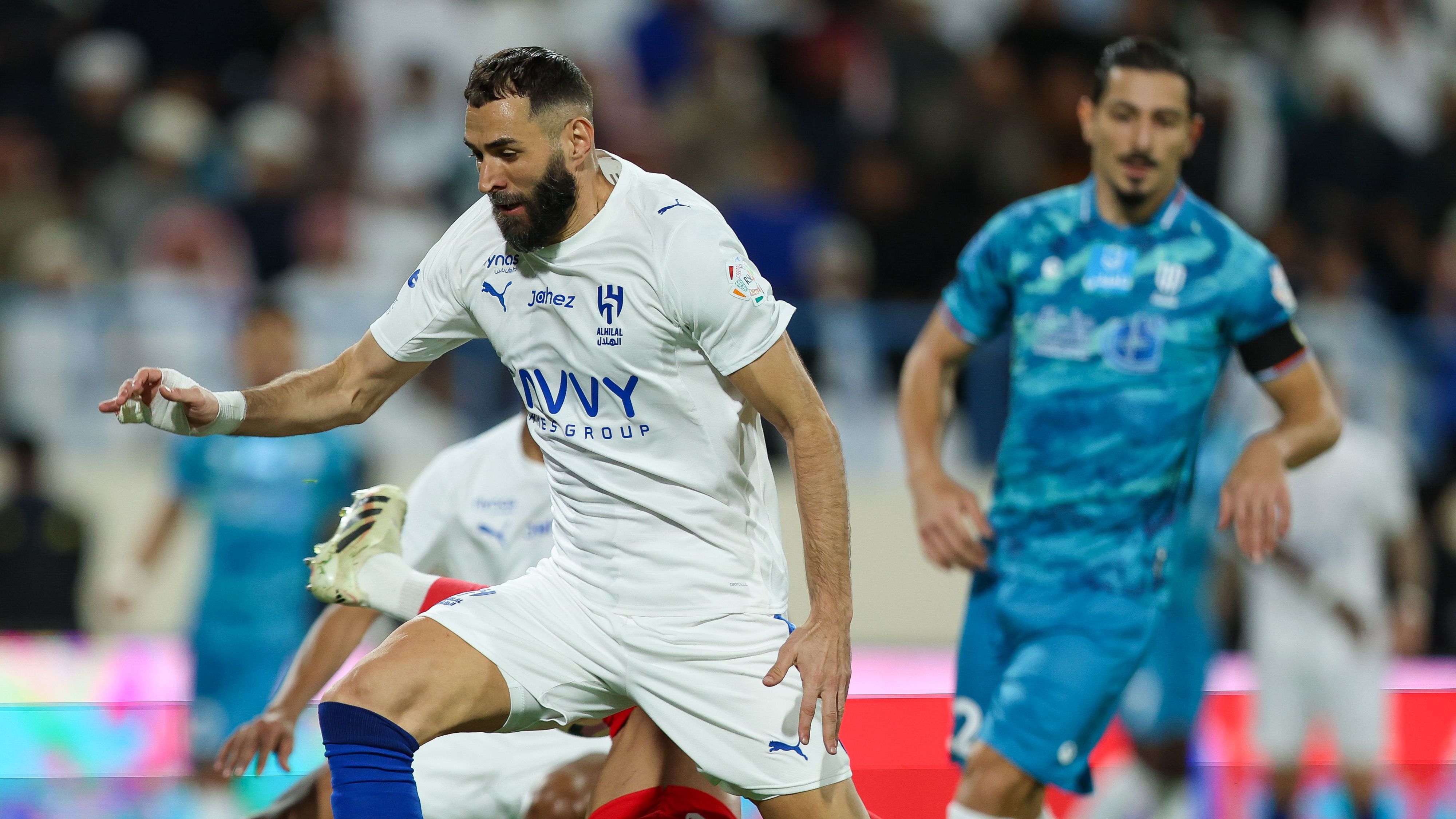 Karim Benzema hat-trick for Al Hilal against Al Okhdood in the Saudi Pro League