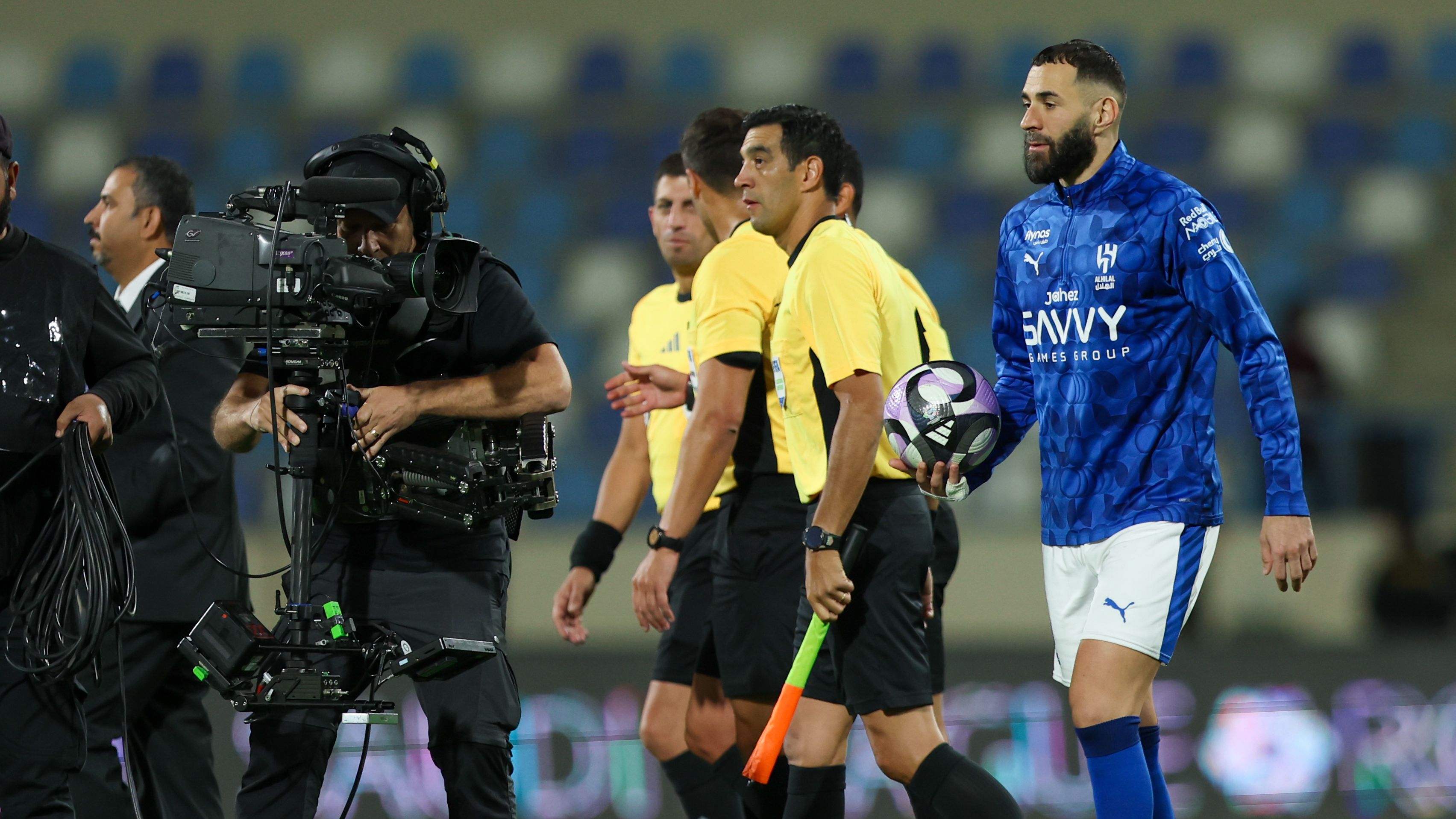 Benzema con l\'Al Hilal contro l\'Al Okhdod nella Saudi Pro League