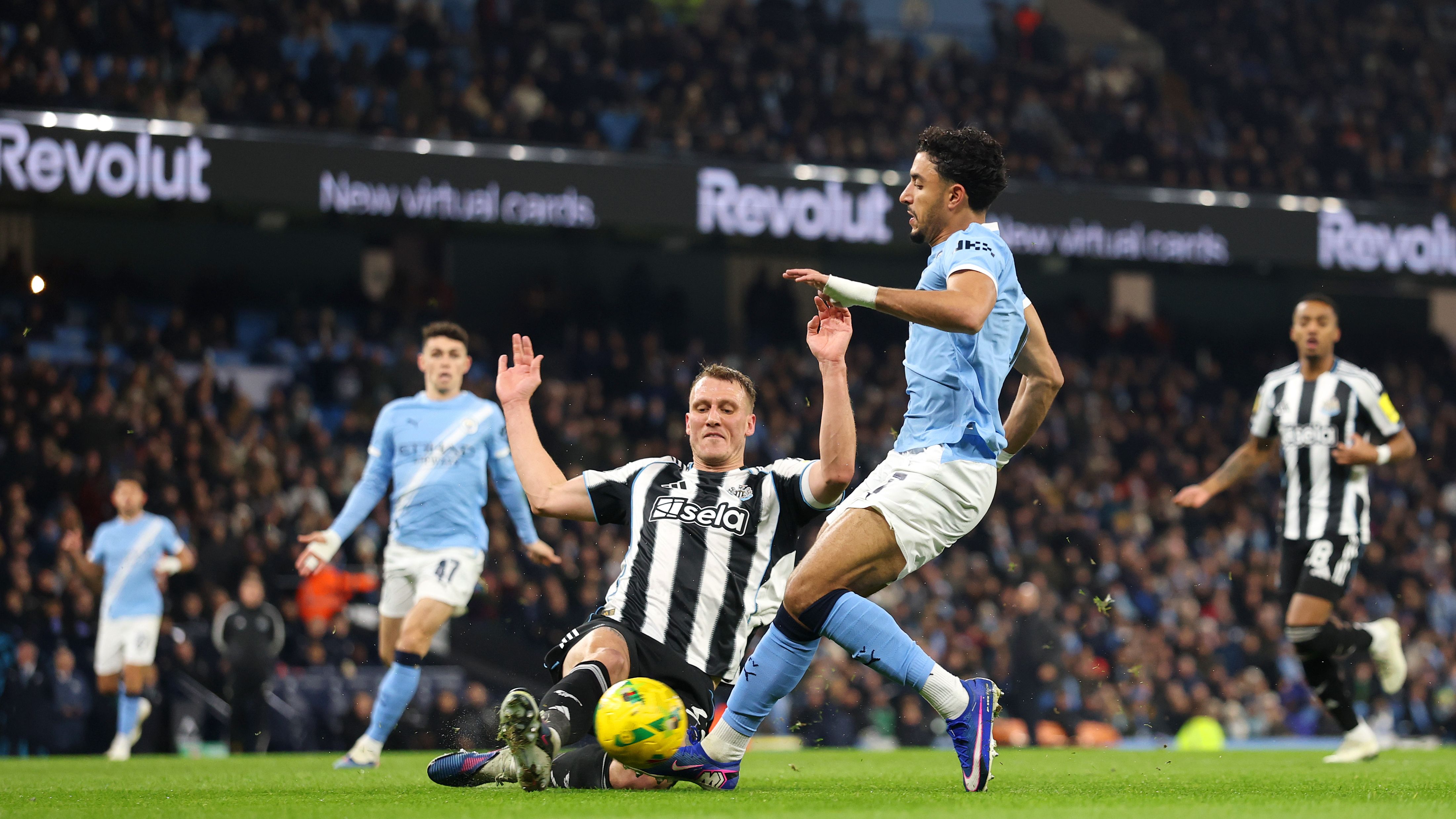 Manchester City vs Newcastle United Carabao Cup semi-final Marmoush brace Getty Images