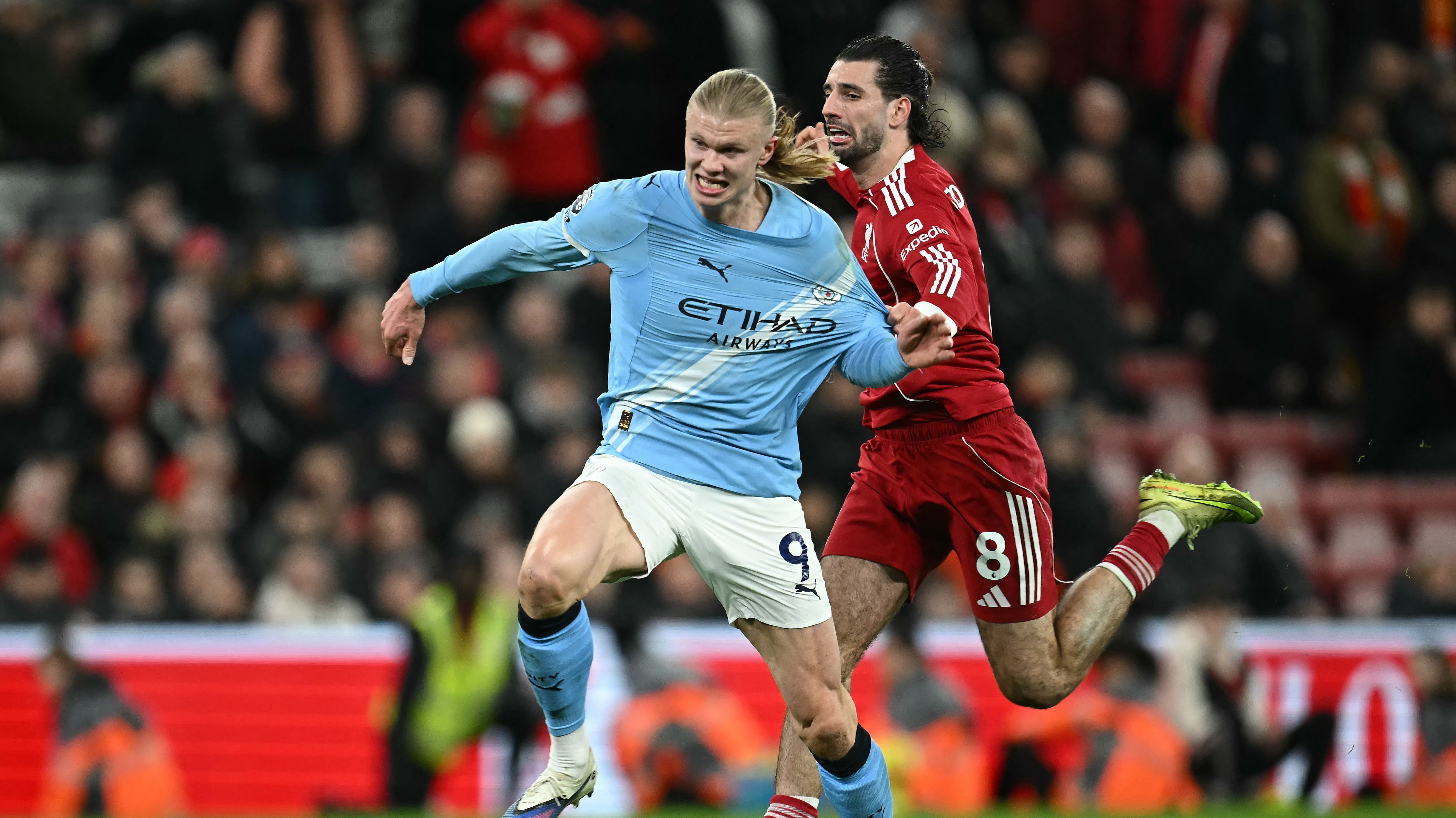 Dominik Szoboszlai shines for Liverpool against Manchester City at Anfield