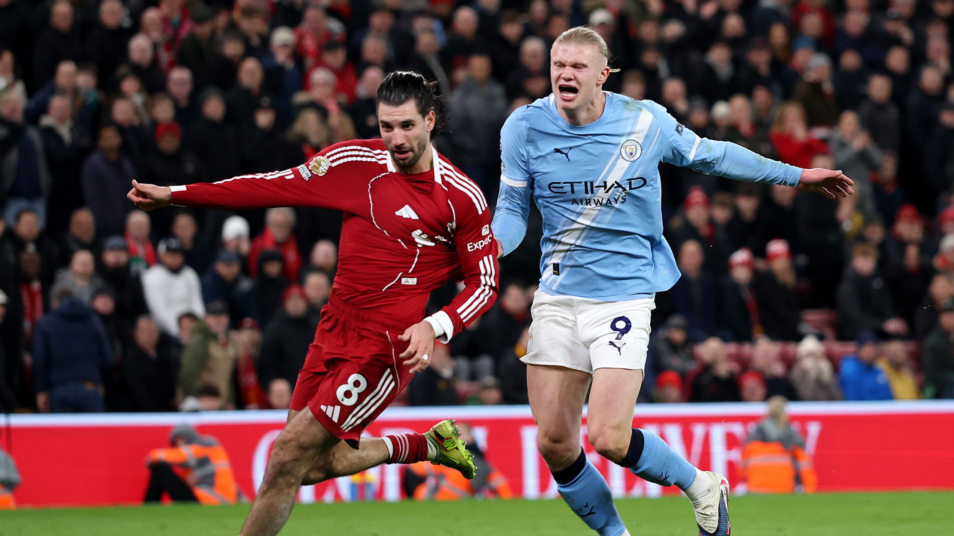 Szoboszlai red card and Haaland late winner at Anfield