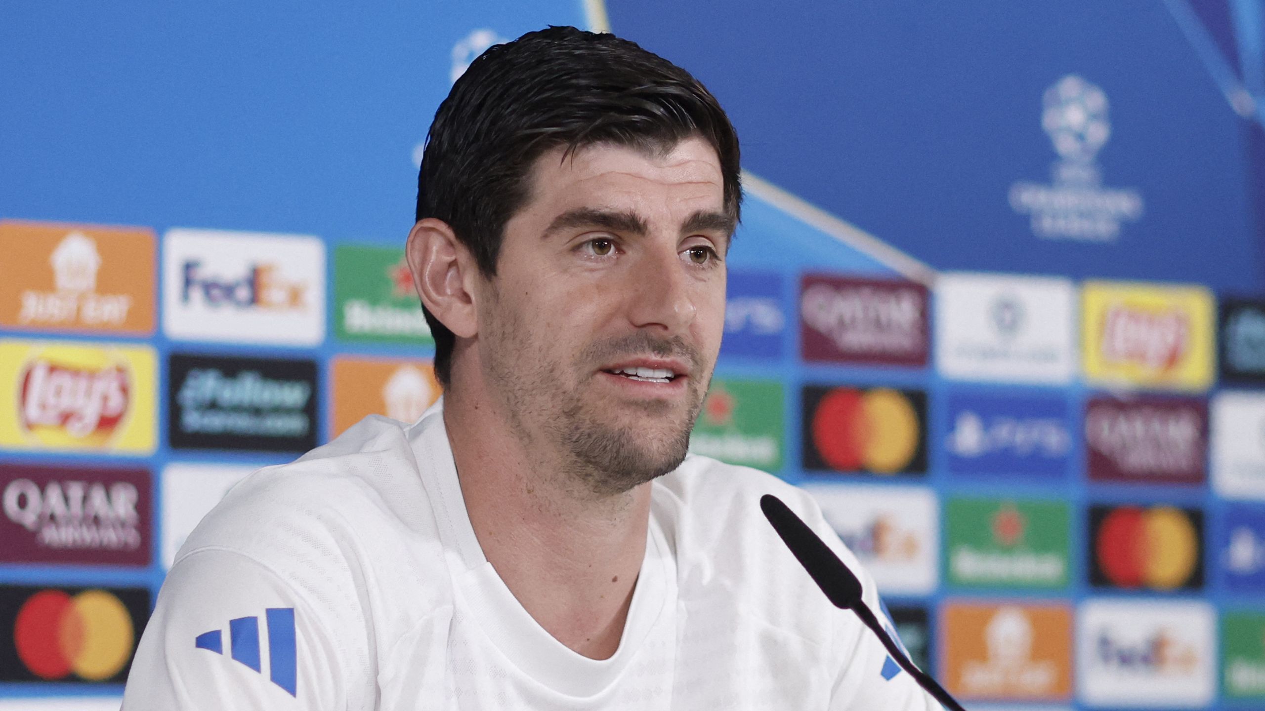 Courtois y Real Madrid ante City en Champions League en el Bernabéu