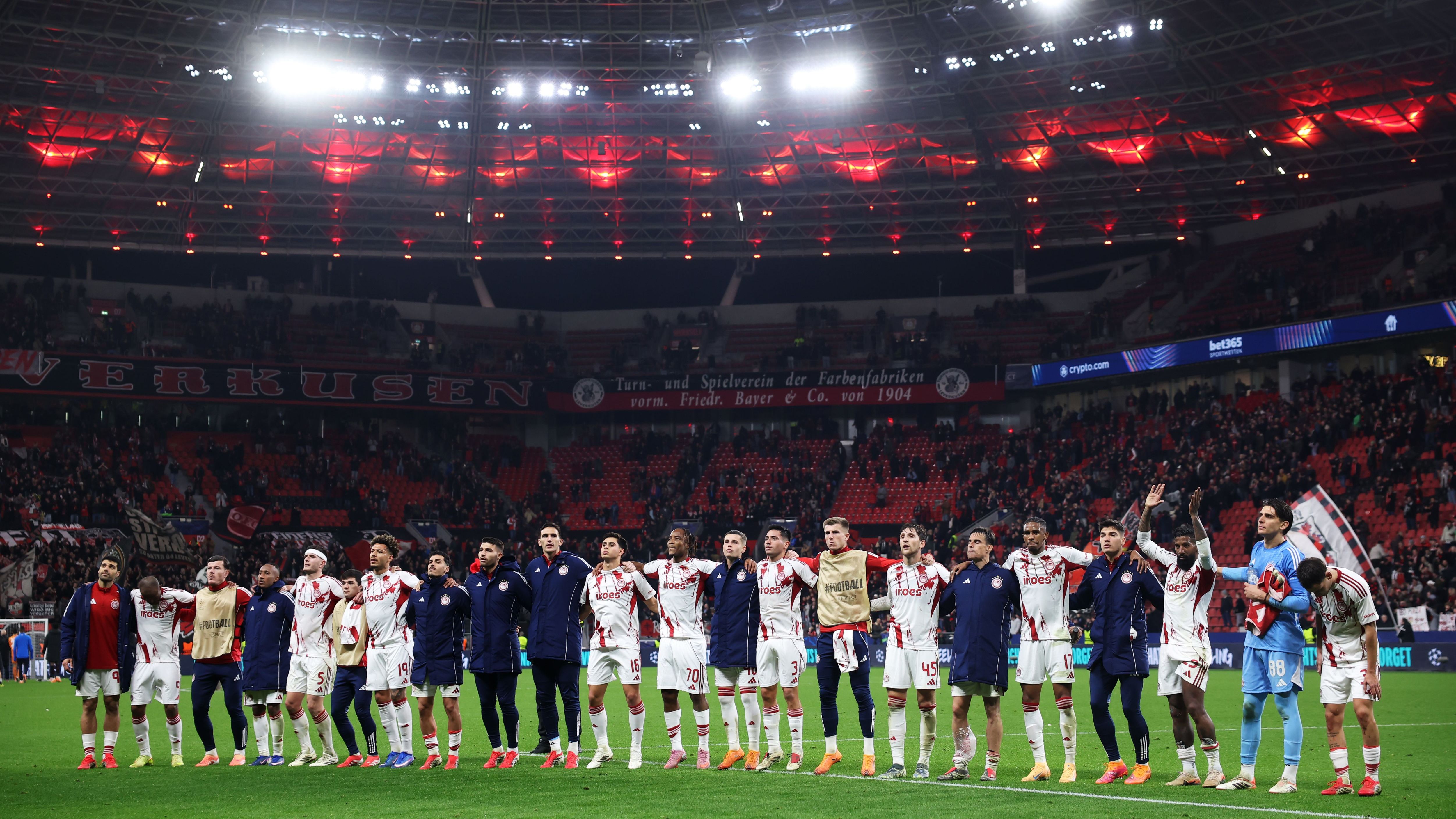 Bayer 04 Leverkusen v Olympiacos FC - UEFA Champions League 2025/26 League Knockout Play-off Second Leg