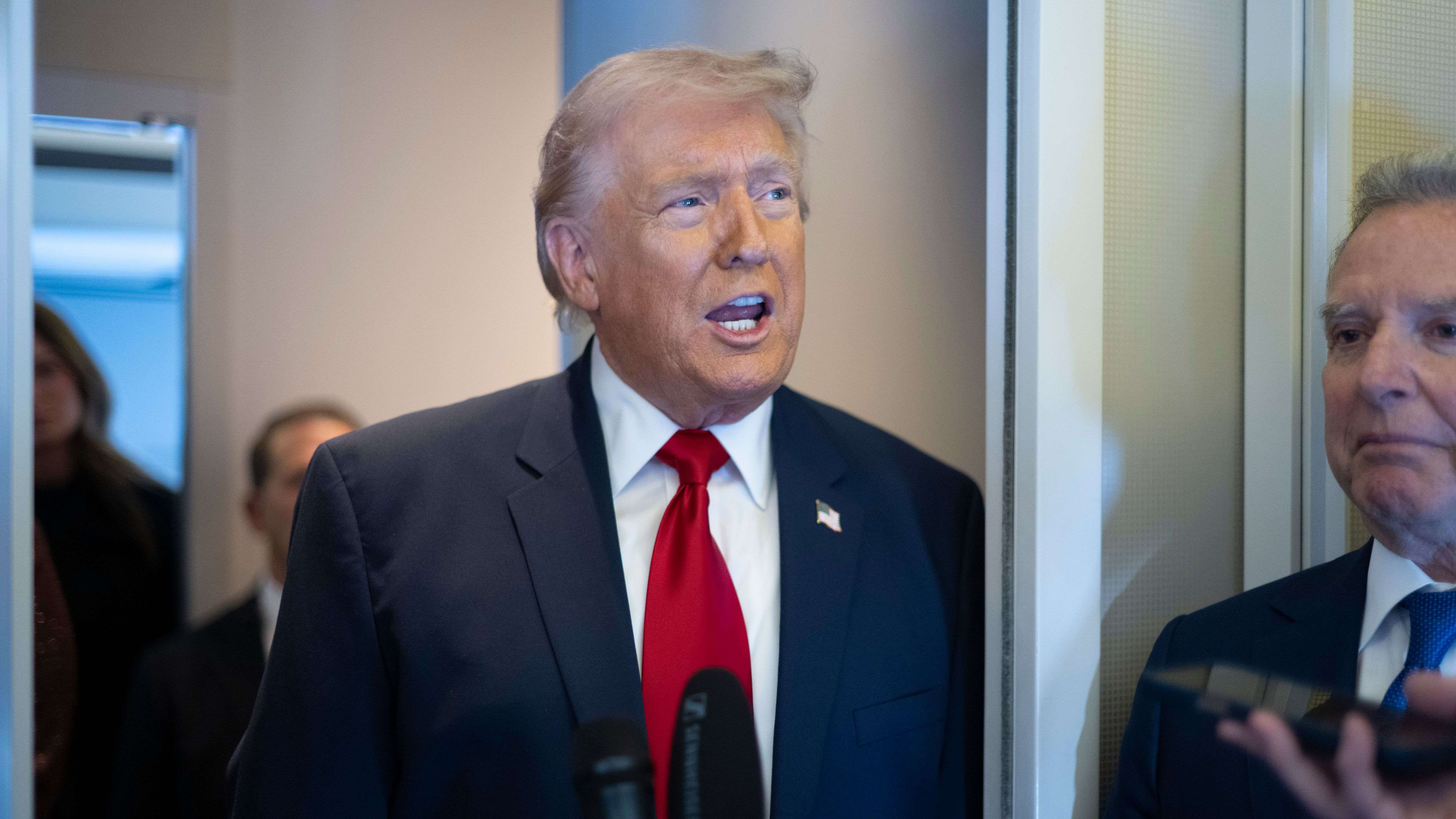 President Trump Spends Weekend At Mar-a-Lago Resort In Florida