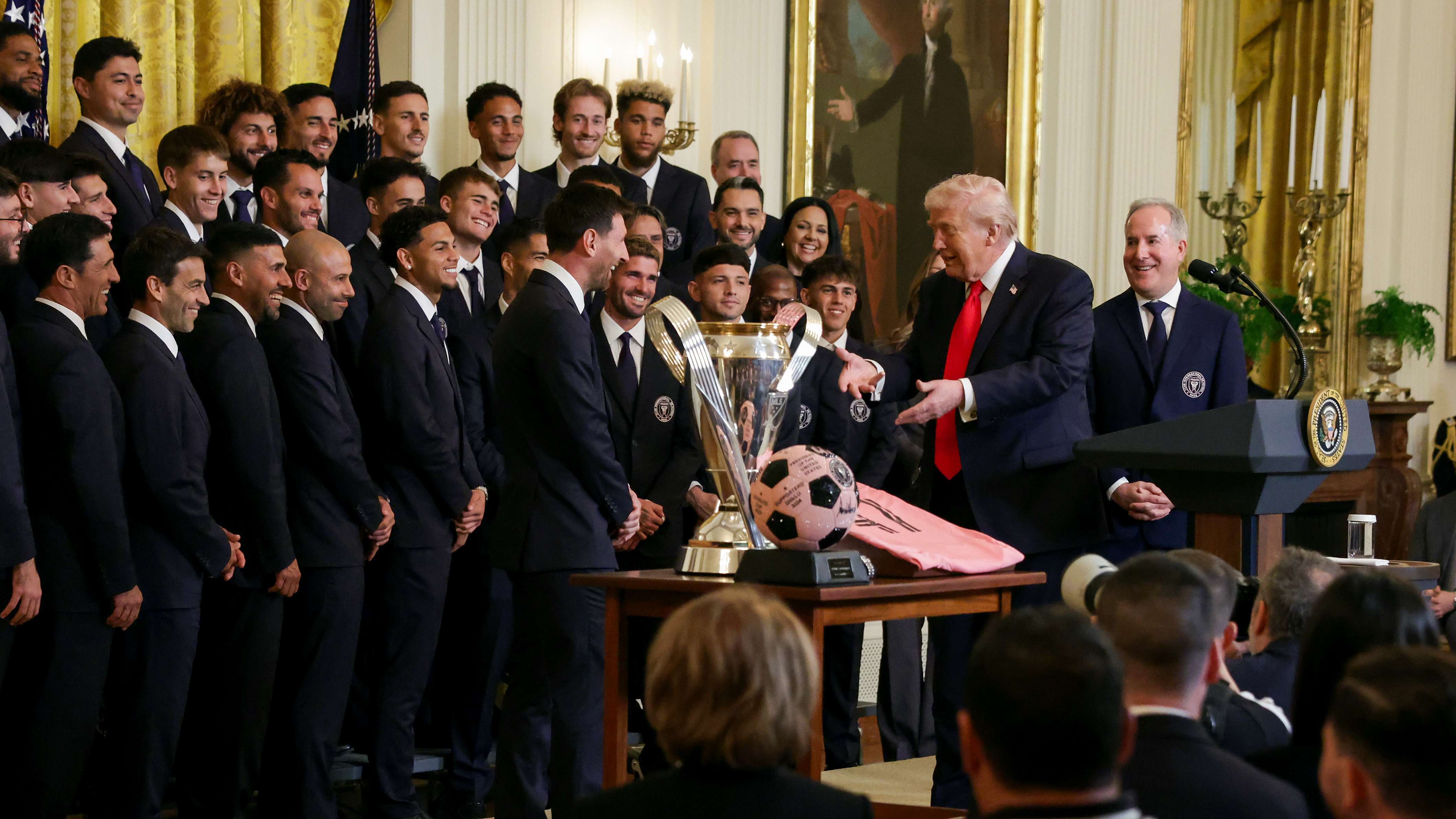 President Trump Welcomes Major League Soccer Champion Inter Miami To White House