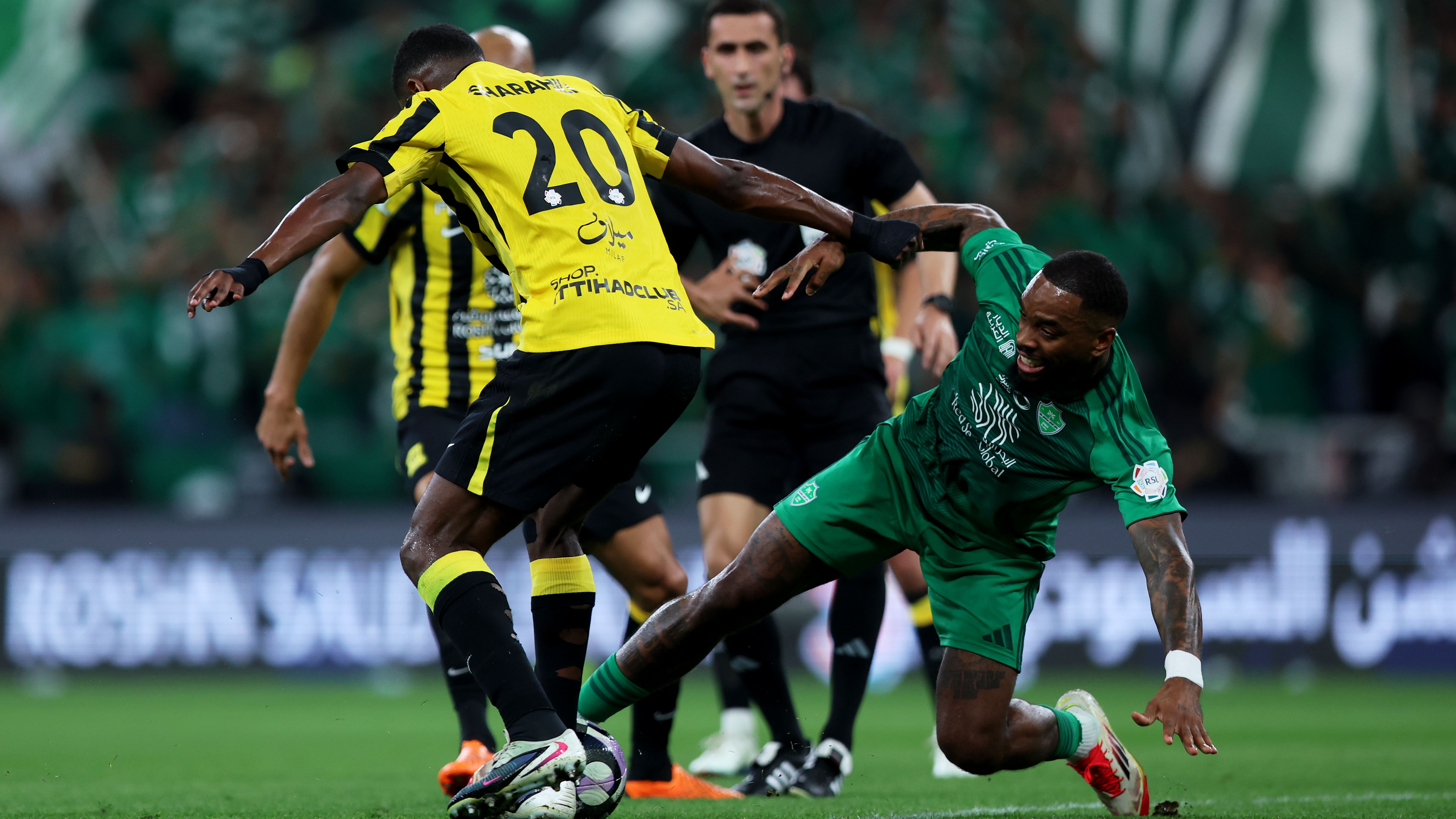 Jeddah derby Al Ahli vs Al Ittihad controversial goal