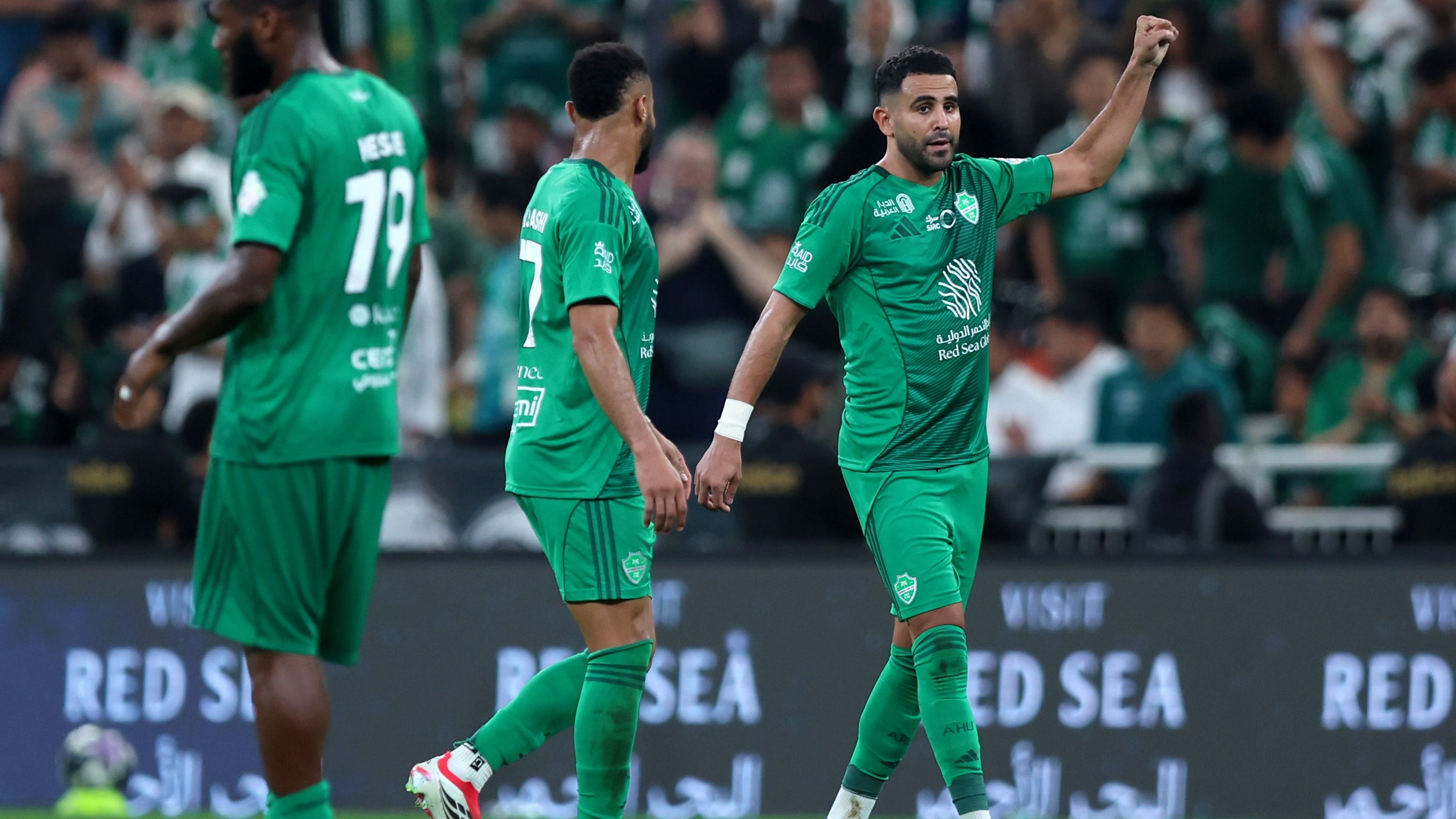Riyad Mahrez's historic derby goal for Al Ahli against Al Ittihad in Jeddah