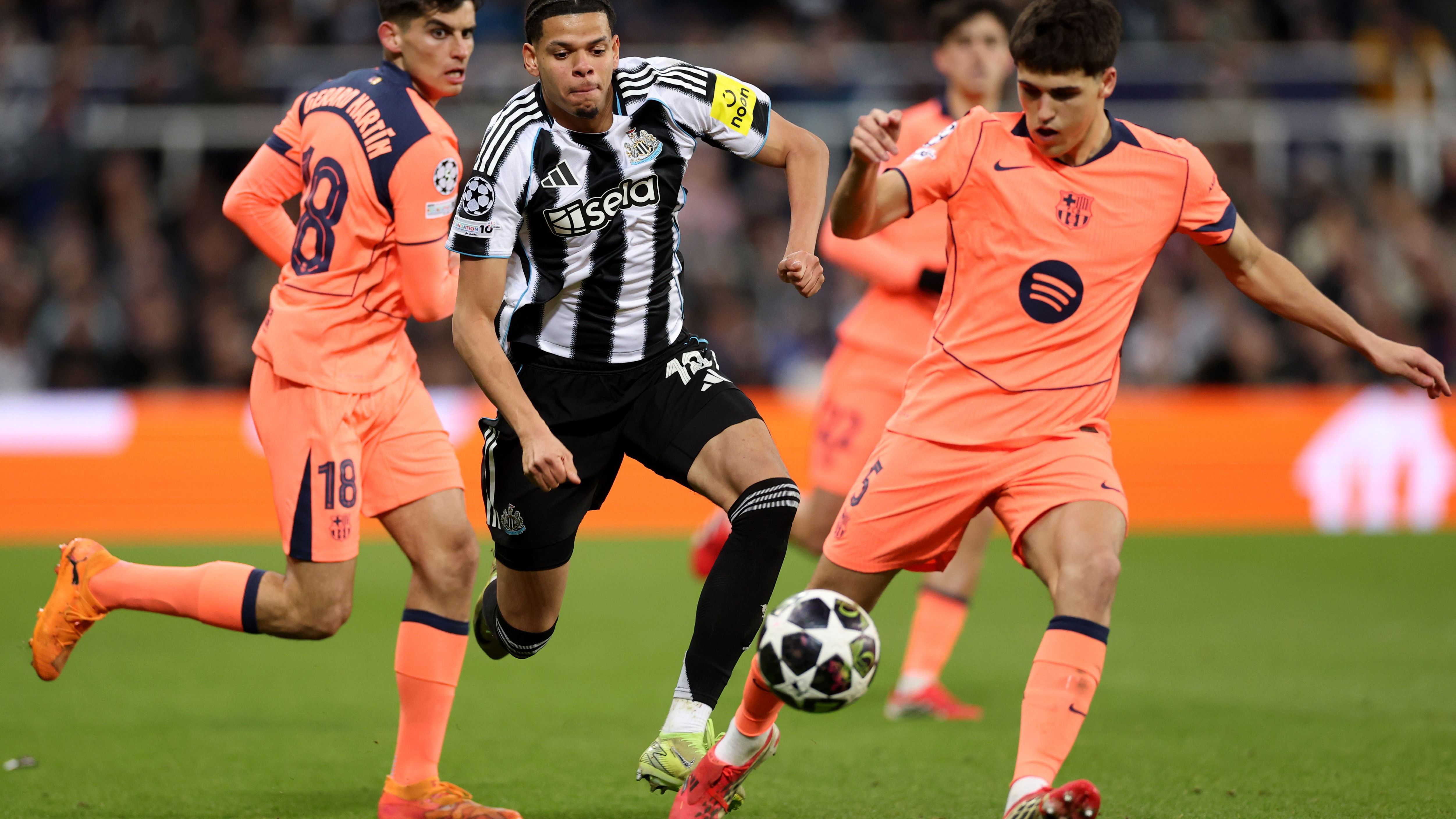 Barcellona contro Newcastle in Champions League andata Saint James’ Park foto Getty