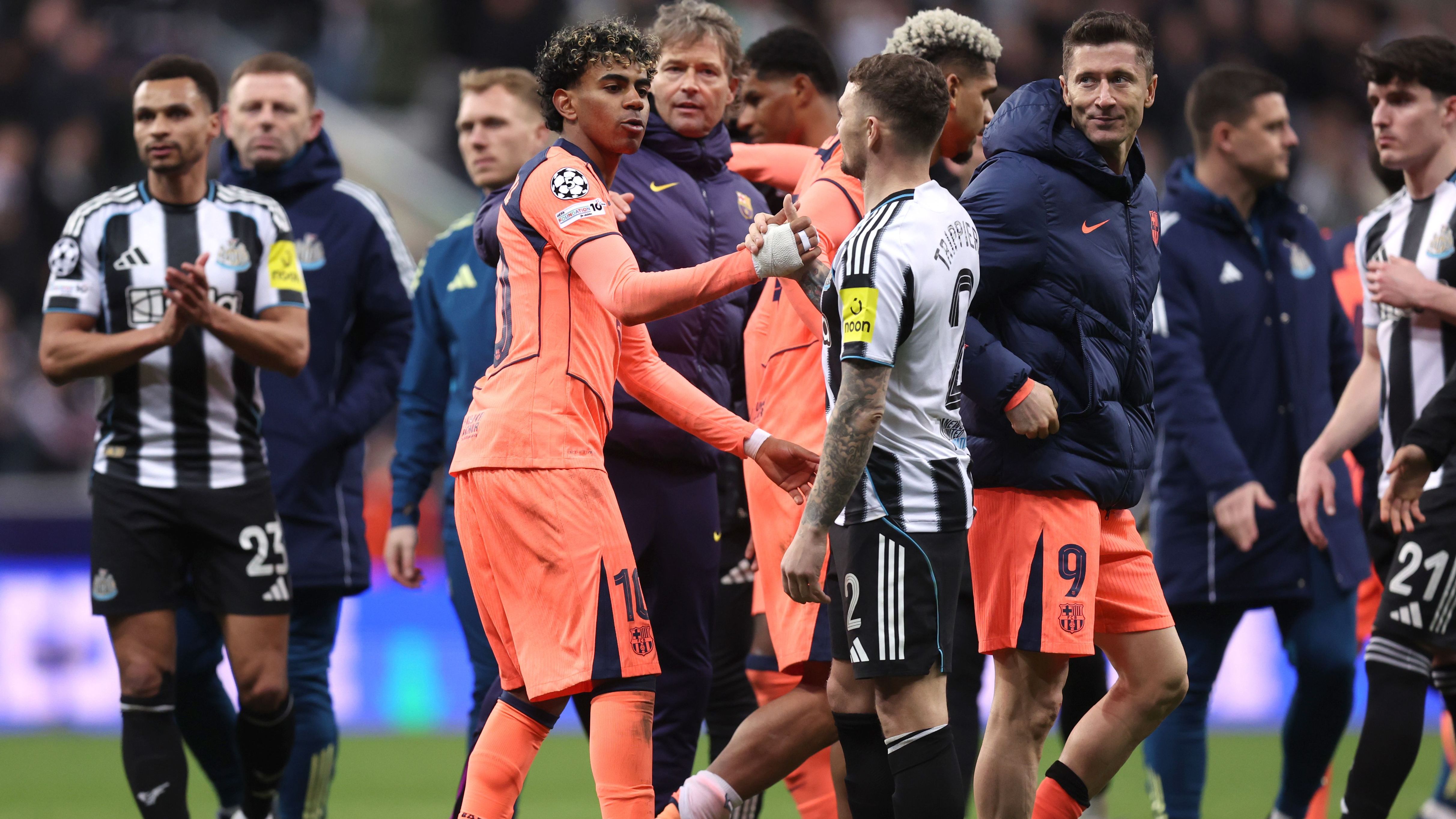 Newcastle United FC v FC Barcelona - UEFA Champions League 2025/26 Round of 16 First Leg