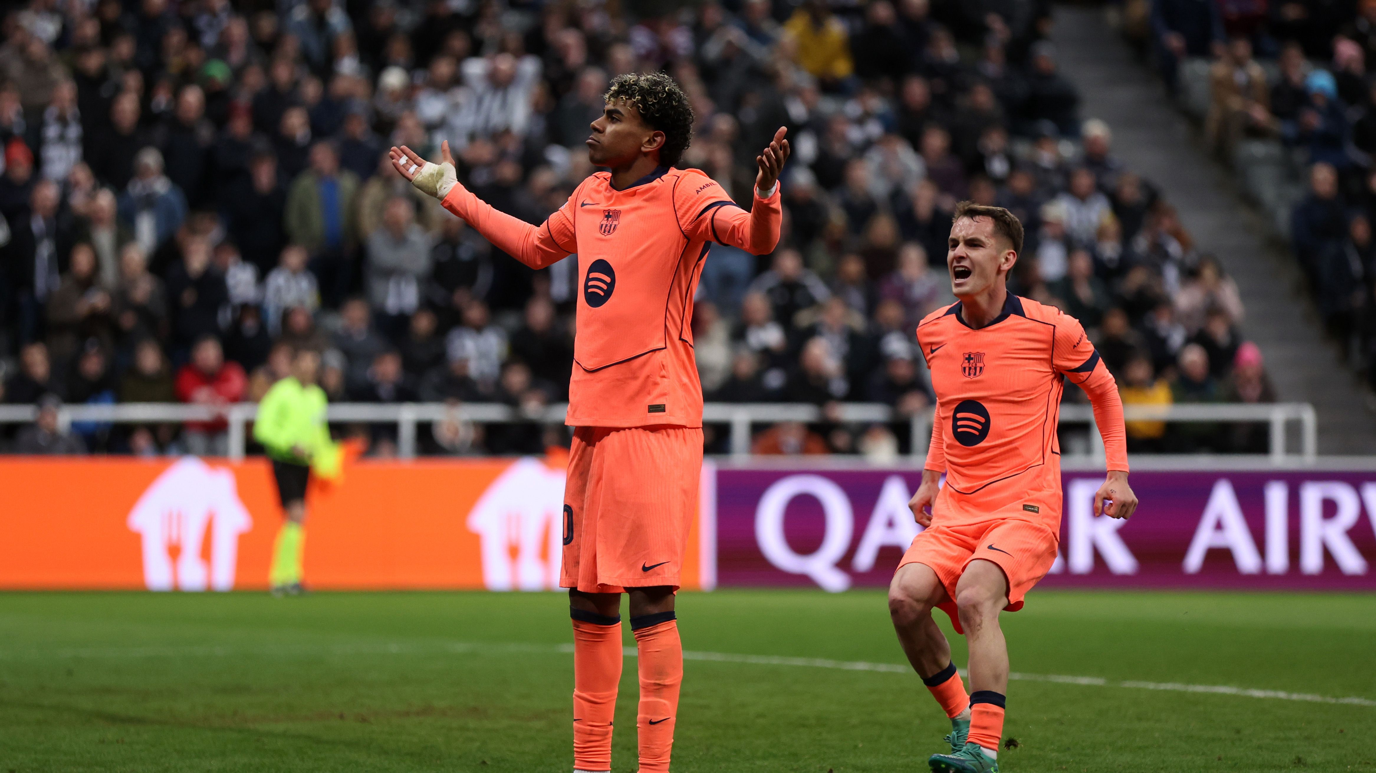 Newcastle United FC v FC Barcelona - UEFA Champions League 2025/26 Round of 16 First Leg