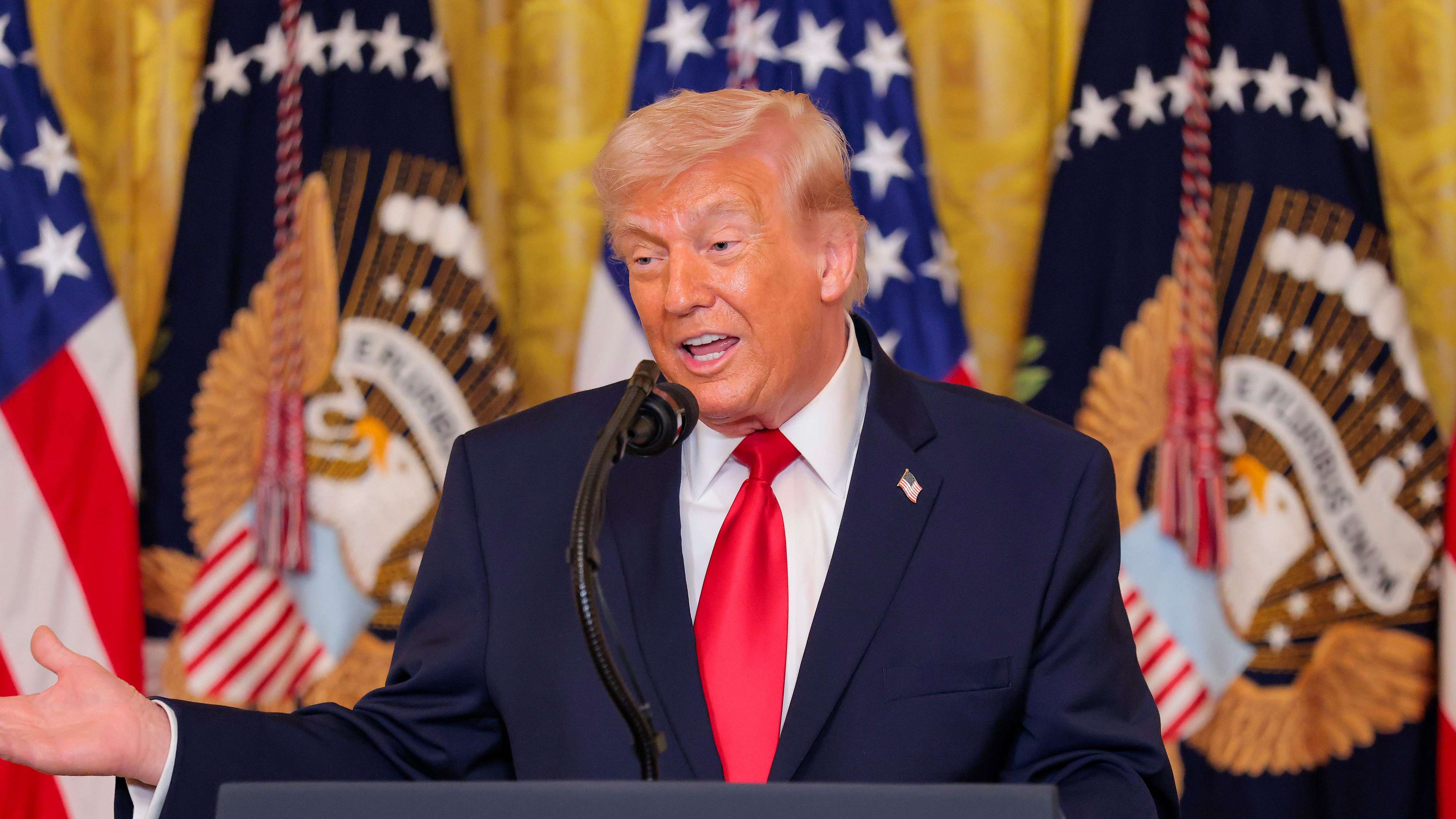 President Trump And First Lady Melania Trump Host Women's History Month Event At The White House