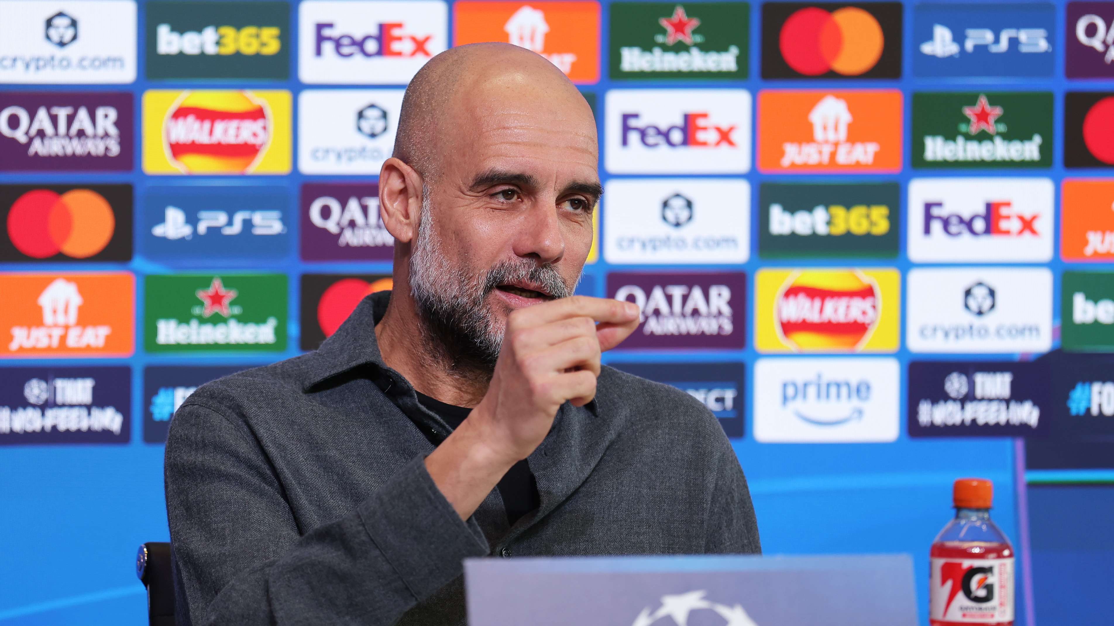 Manchester City FC Training Session And Press Conference - UEFA Champions League 2025/26 Round of 16 Second Leg