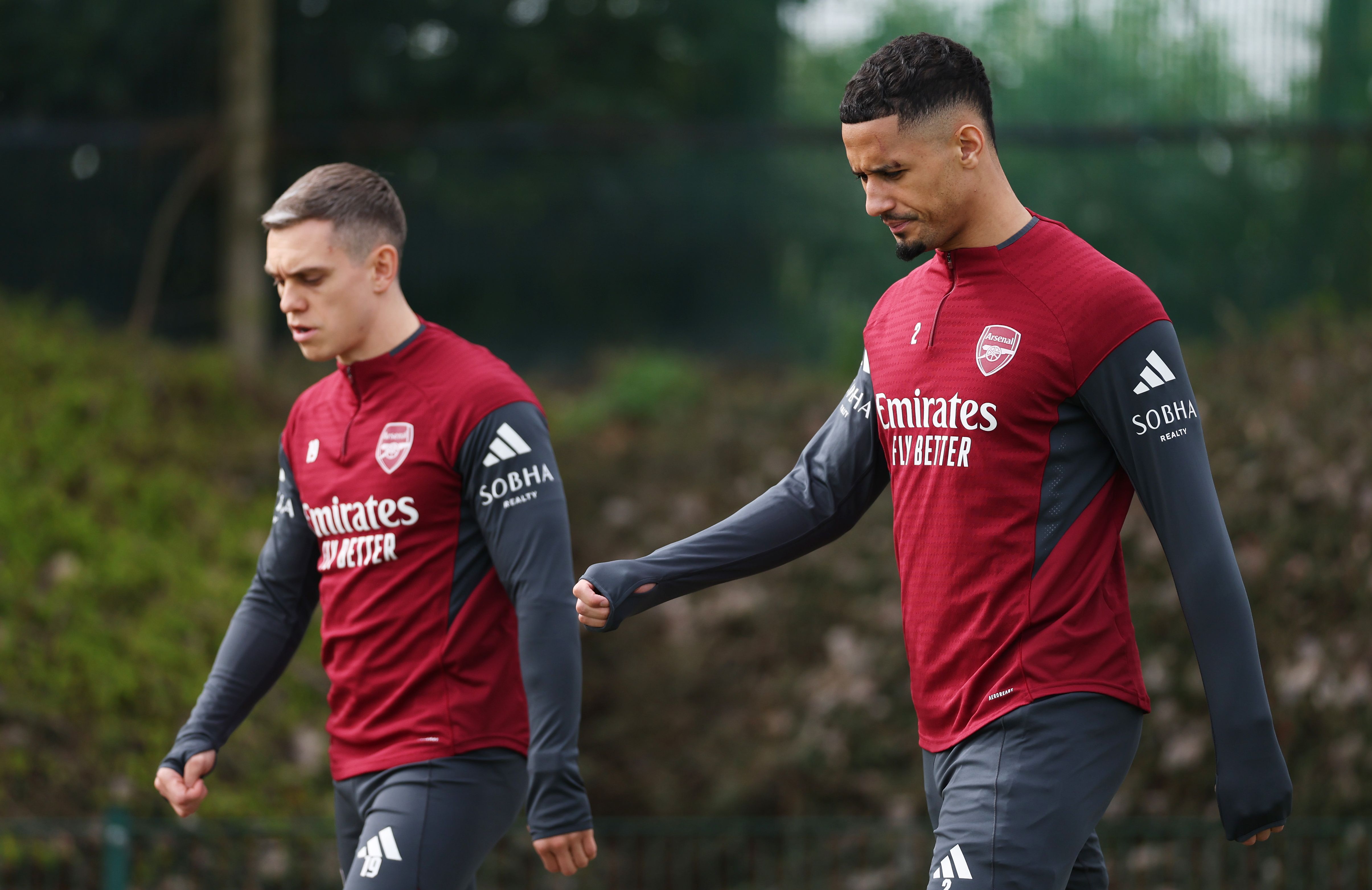 Arsenal FC Training Session And Press Conference - UEFA Champions League 2025/26 Round of 16 Second Leg