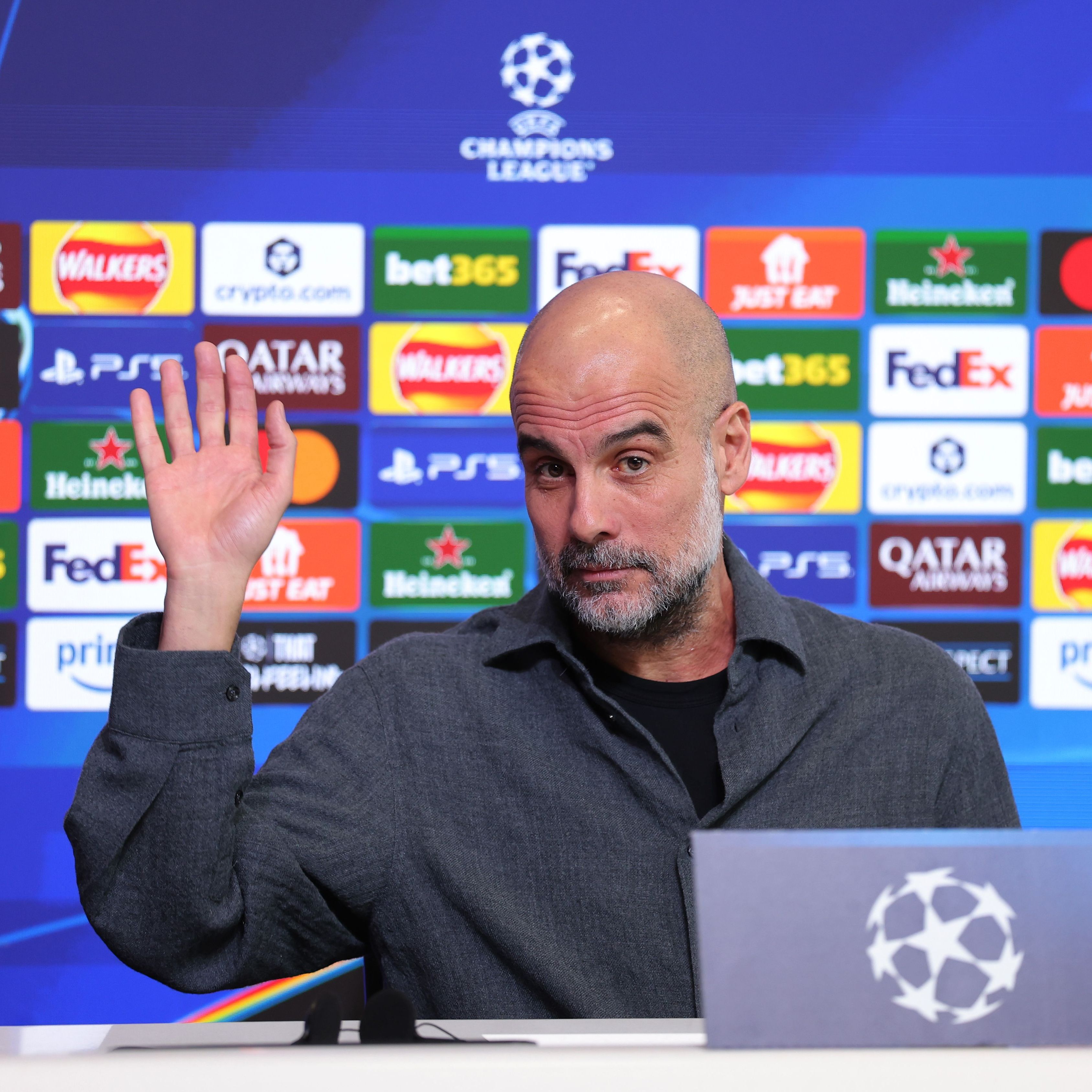 Manchester City FC Training Session And Press Conference - UEFA Champions League 2025/26 Round of 16 Second Leg