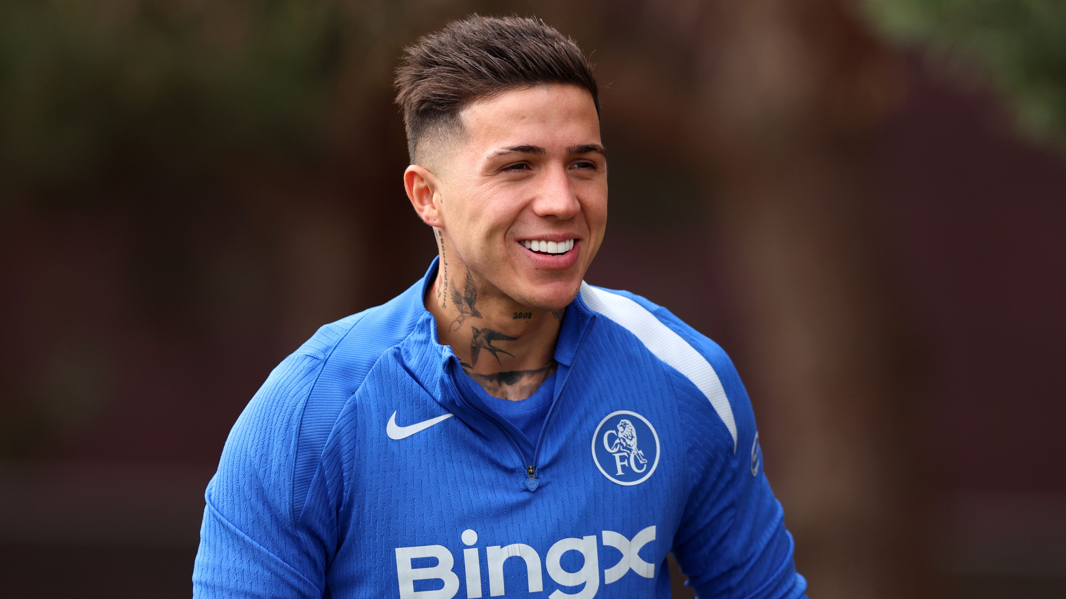 Chelsea FC Training Session And Press Conference - UEFA Champions League 2025/26 Round of 16 Second Leg