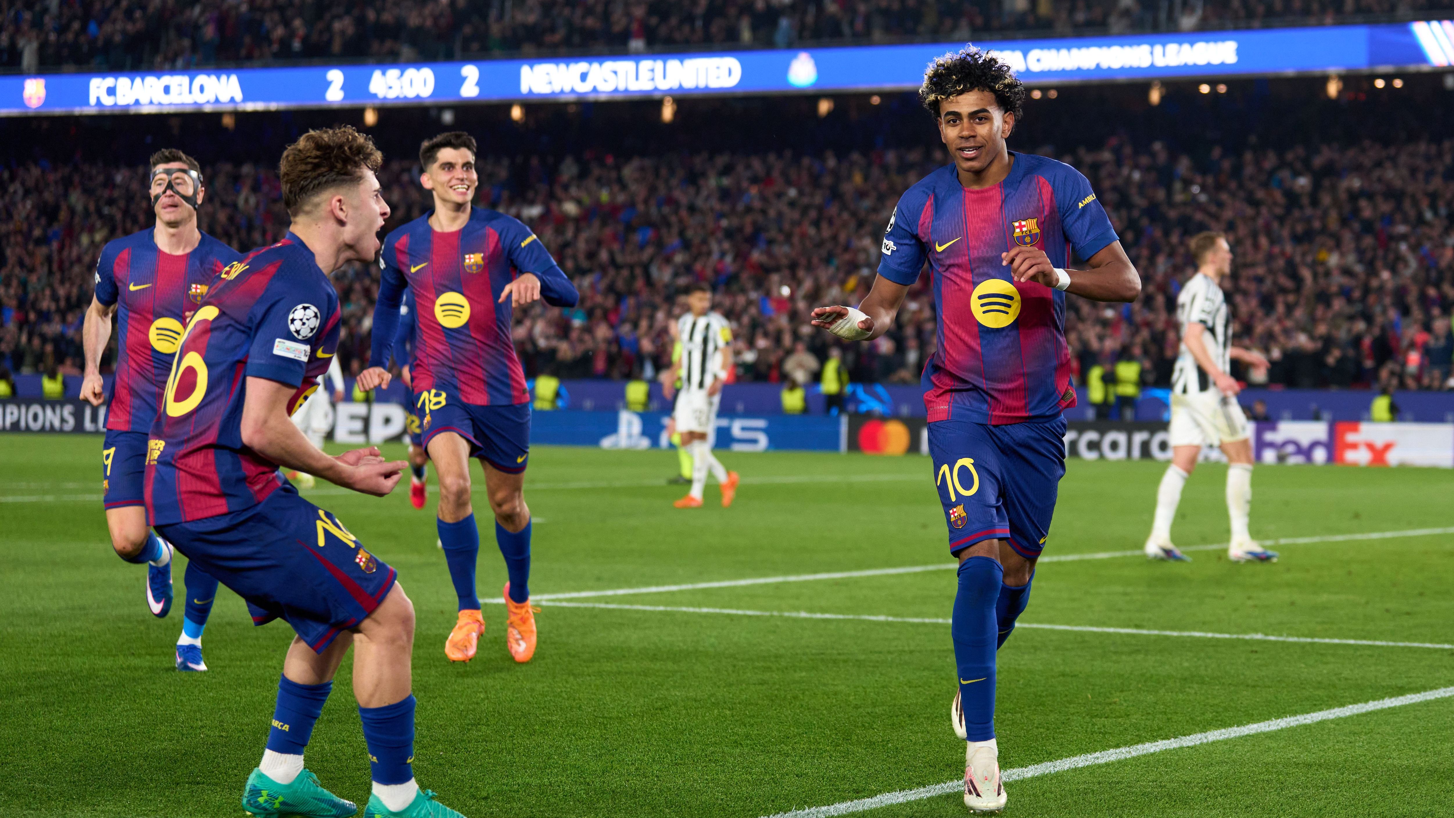 سباعية نيوكاسل ترفع مكافآت برشلونة إلى 100 مليون يورو في دوري الأبطال