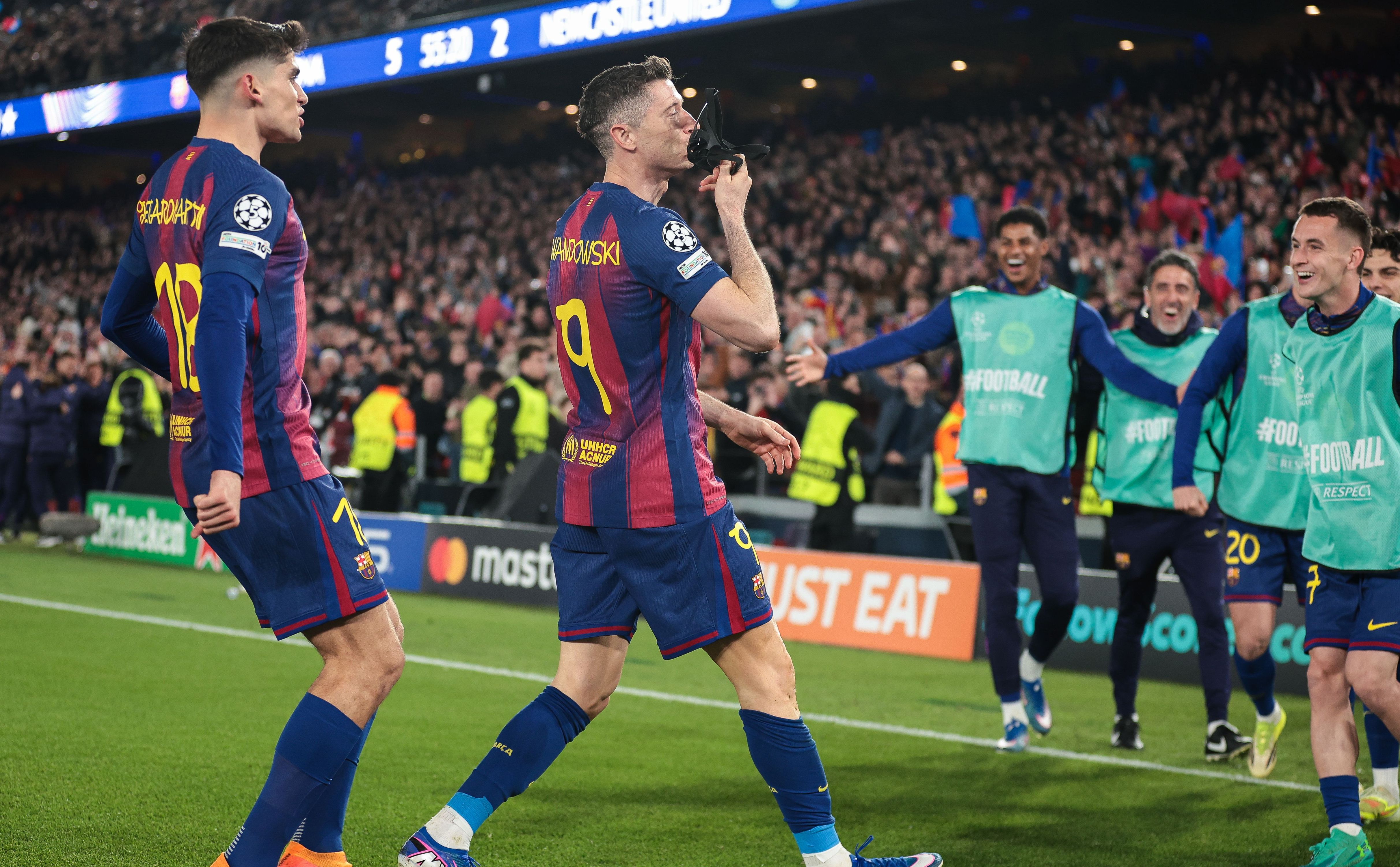 FC Barcelona v Newcastle United FC - UEFA Champions League 2025/26 Round of 16 Second Leg