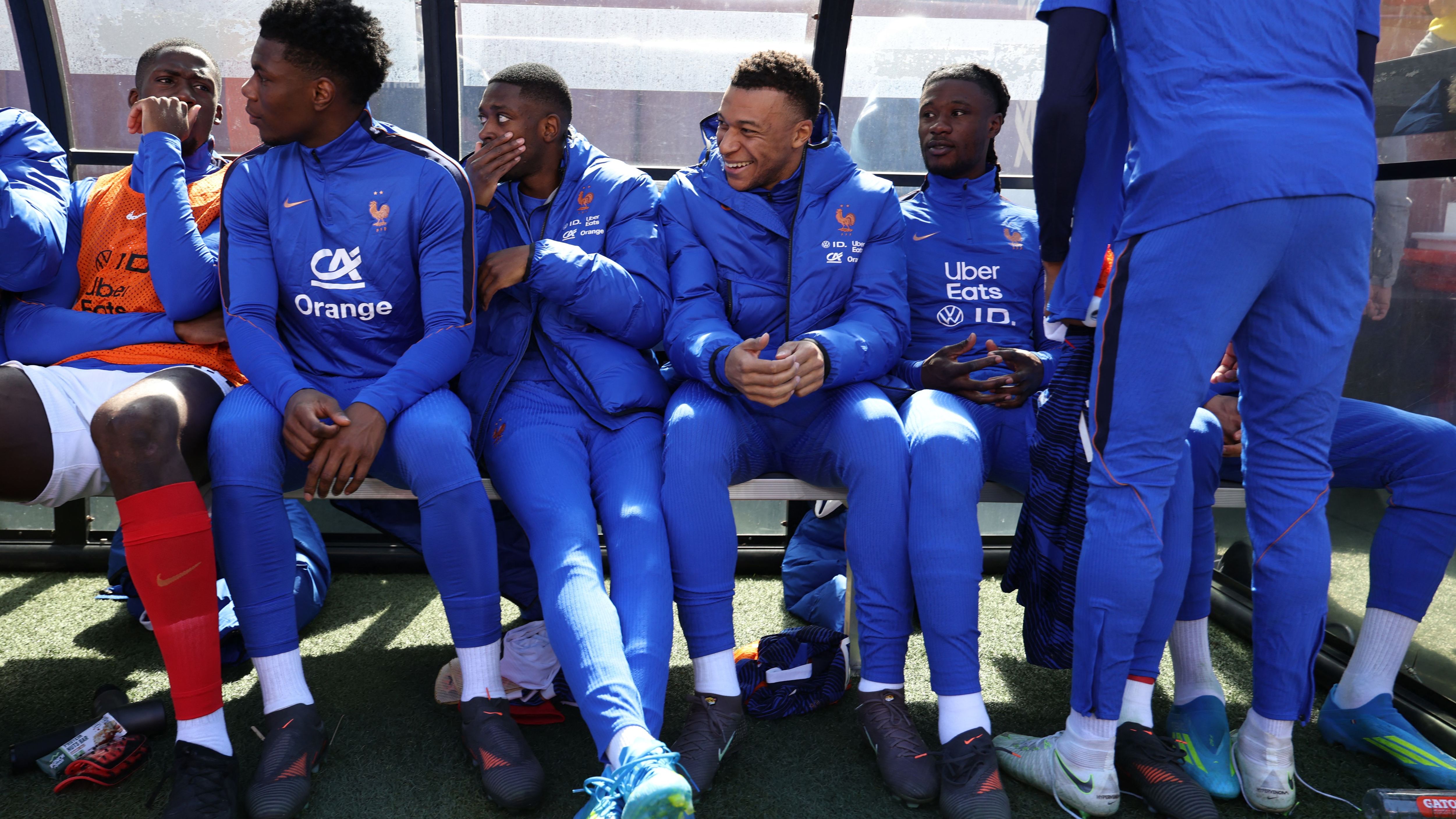 Francia Colombia panchina risate Mbappé Dembélé Olise