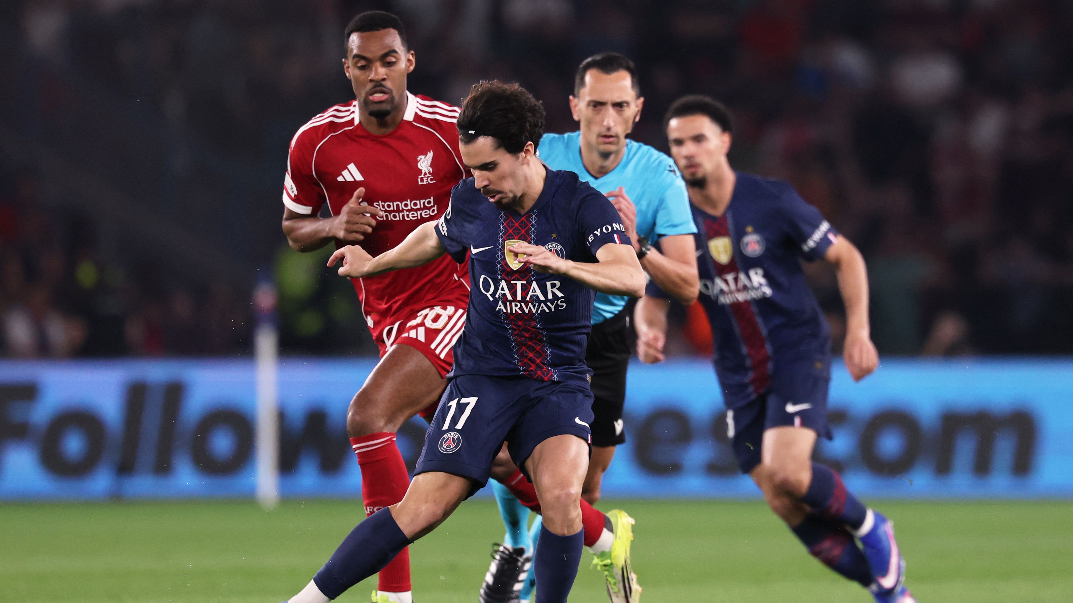 فيتينيا يقدم درسًا في الرقي بعد فوز باريس سان جيرمان على ليفربول في دوري الأبطال