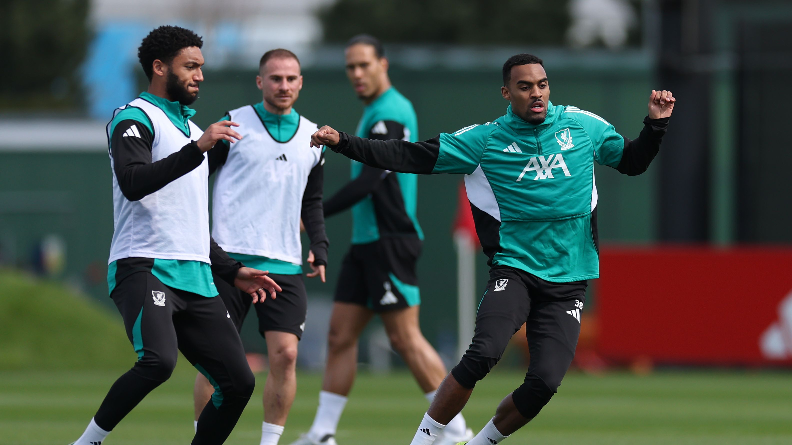 Liverpool FC Training Session And Press Conference - UEFA Champions League 2025/26 Quarter-Final First Leg