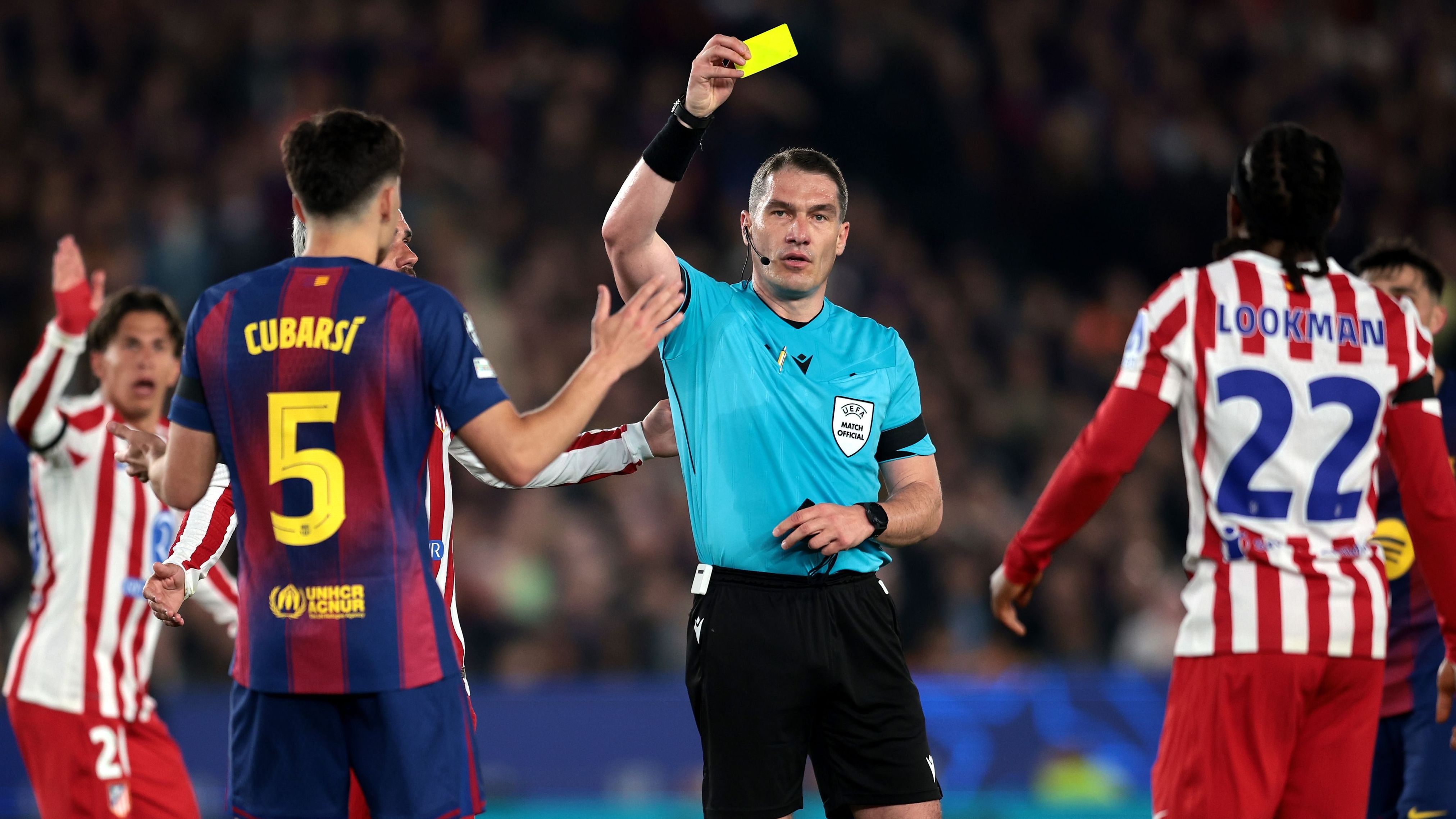 برشلونة يتقدم بشكوى رسمية لليويفا بعد مباراة أتلتيكو مدريد في دوري الأبطال